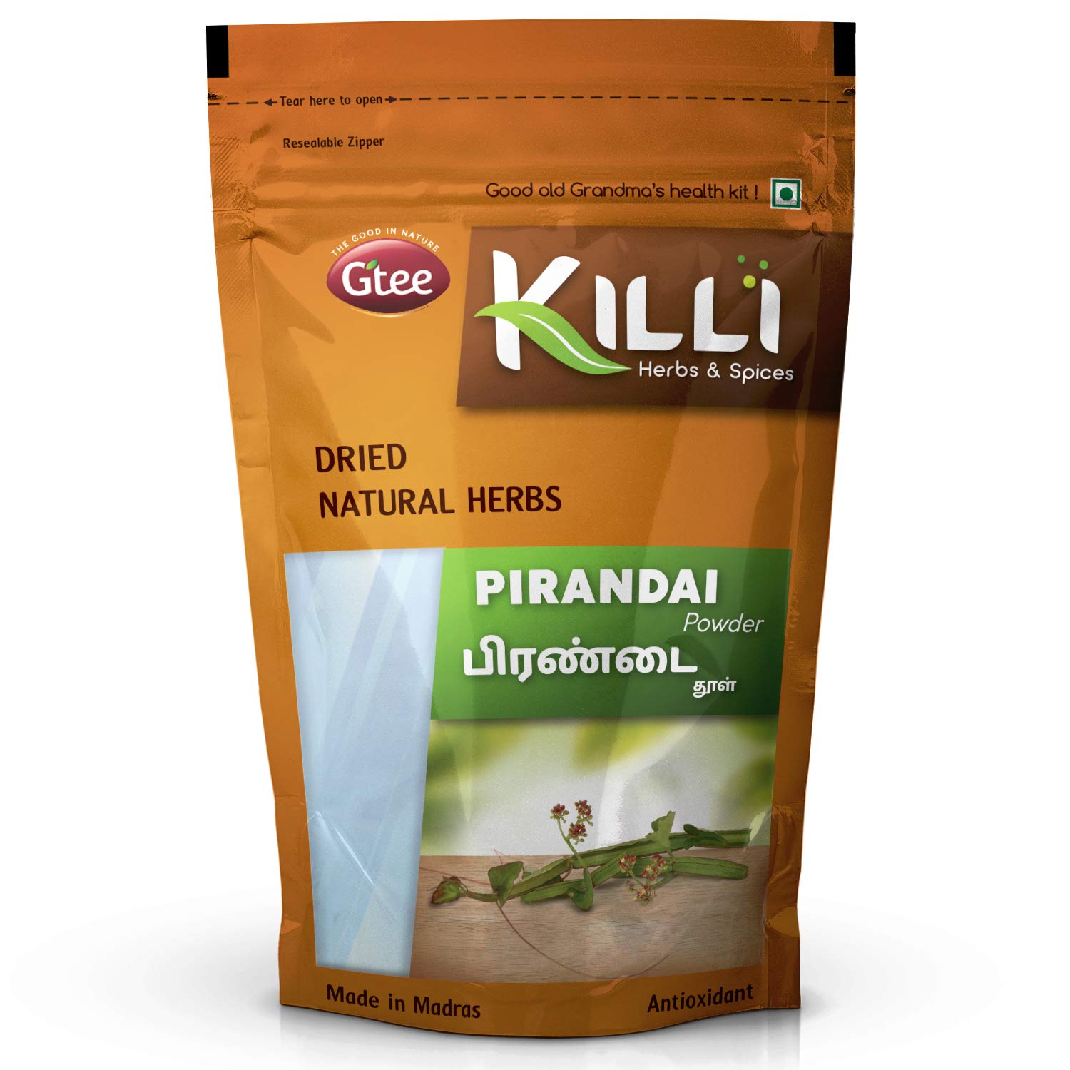 KILLI Cissus Quadrangularis Powder, 1 Count