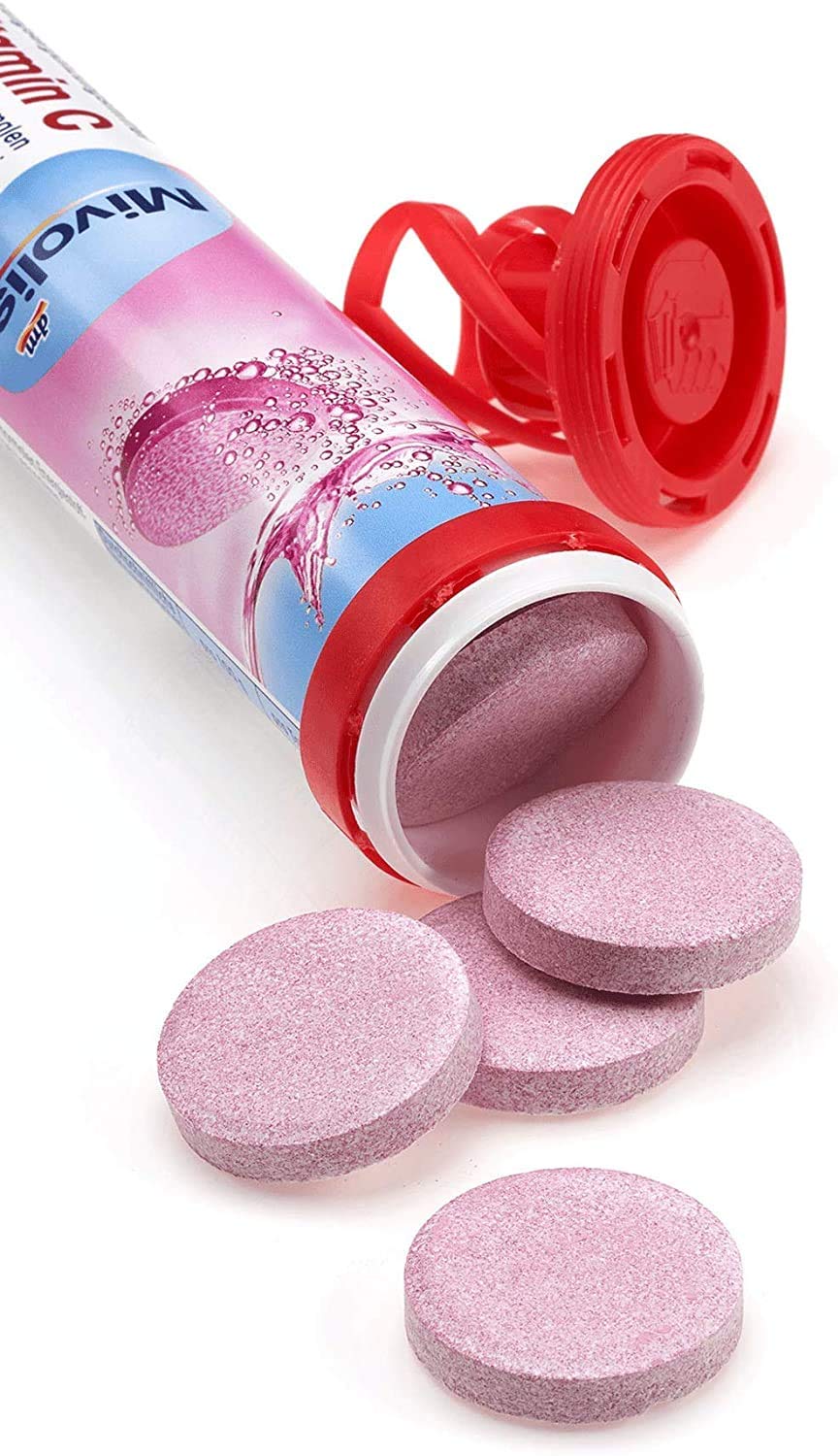 Mivolis Iron + Vitamin C Effervescent Tablets, 20 Tablets
