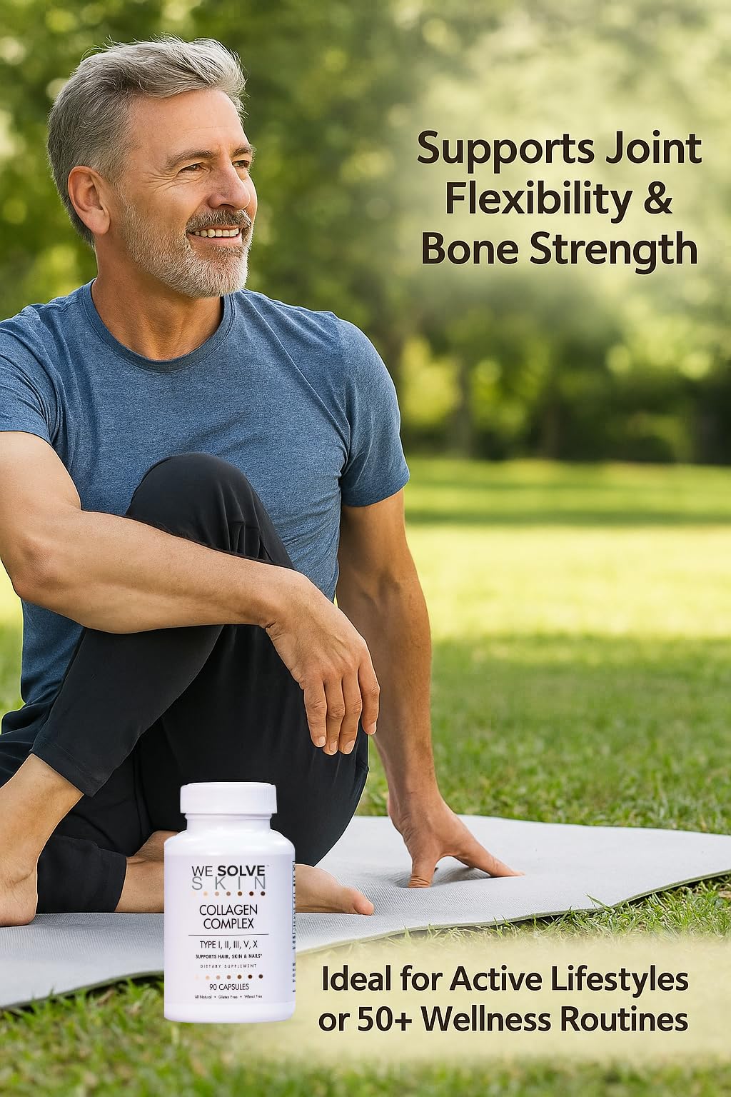 We Solve Skin Multi Collagen Peptides Capsules 90 Count