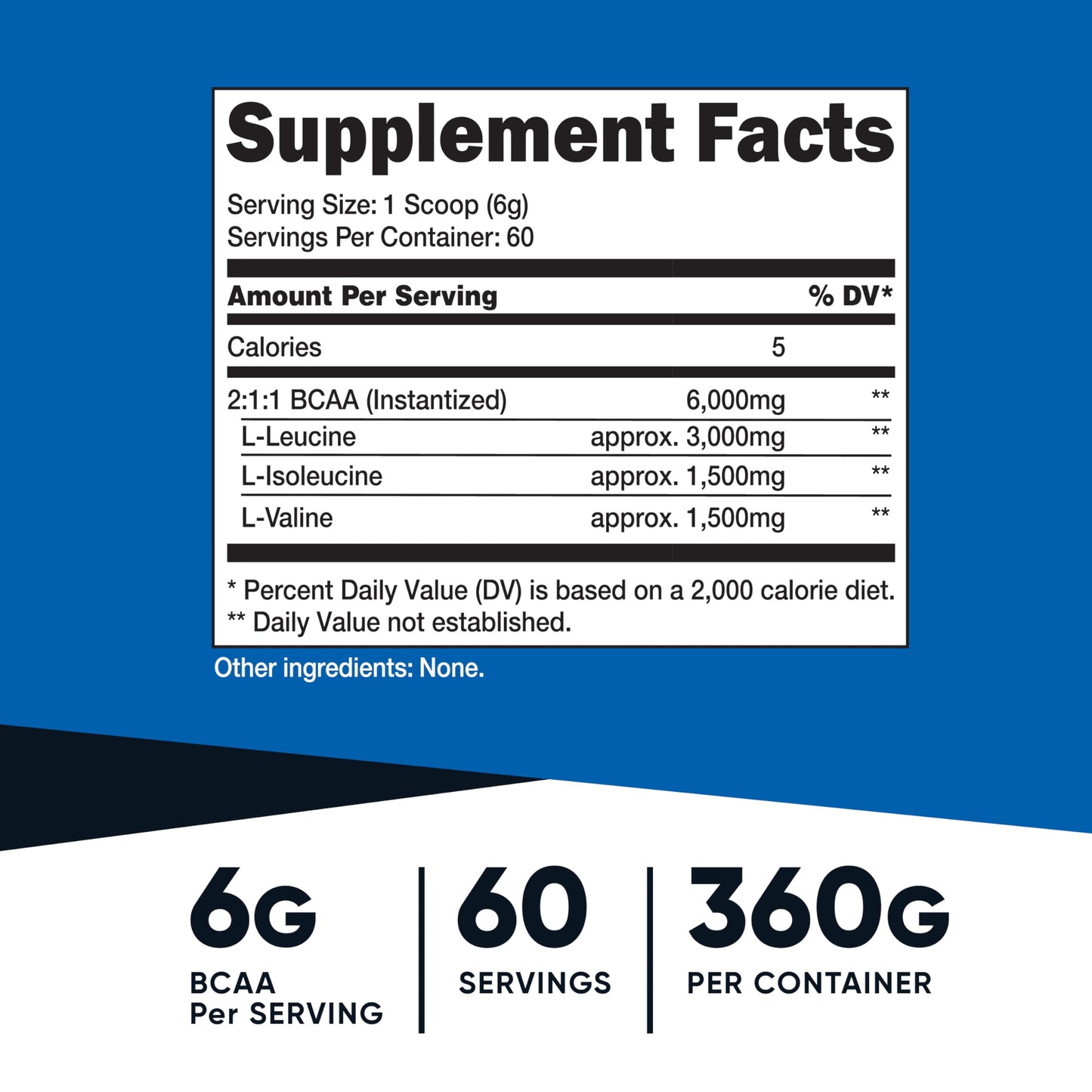 Nutricost BCAA Powder 2:1:1, 12.9 Ounce