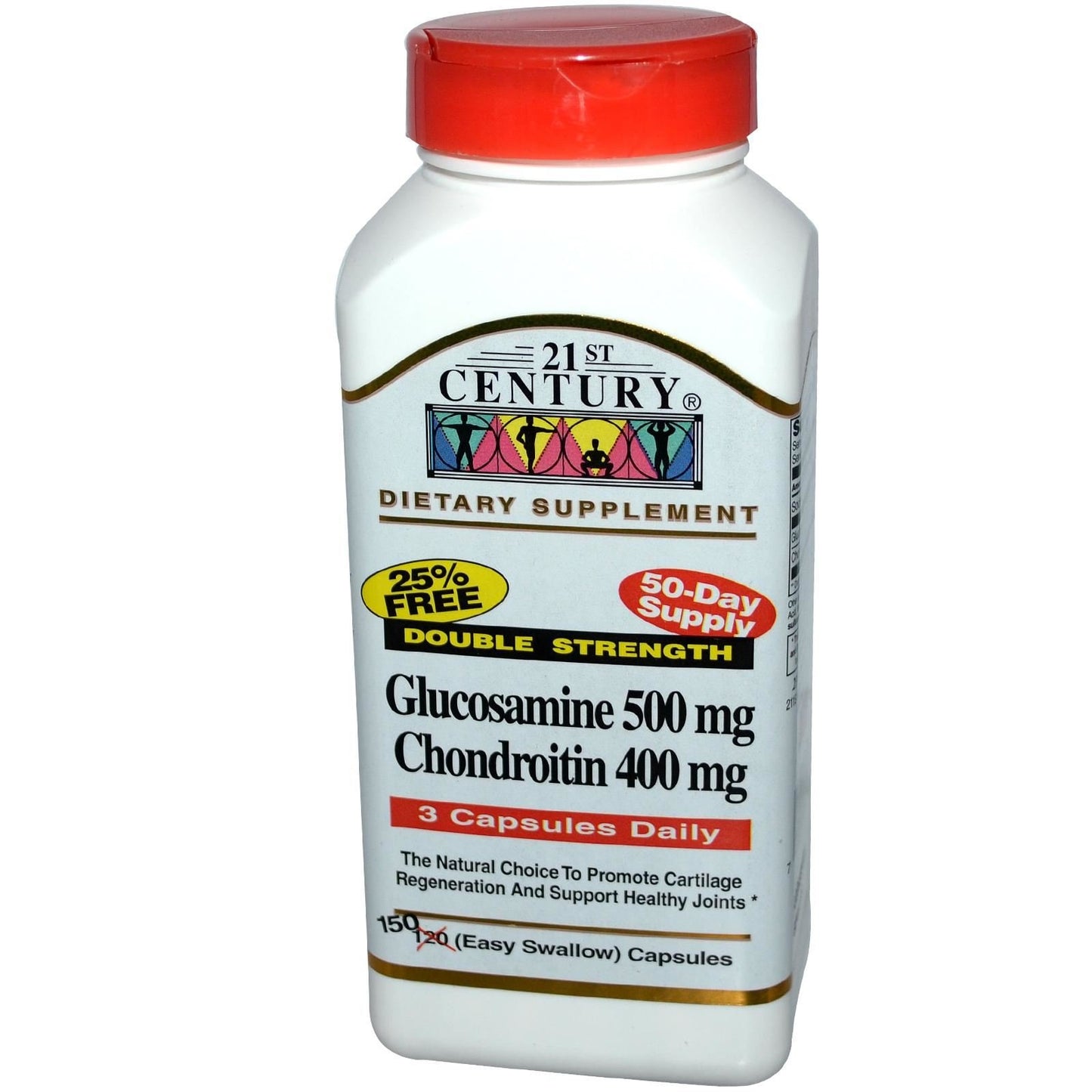 SMART MONKEY TECHNOLOGIES Glucosamine Chondroitin 500/400mg - Double Strength Capsules, 150 Count