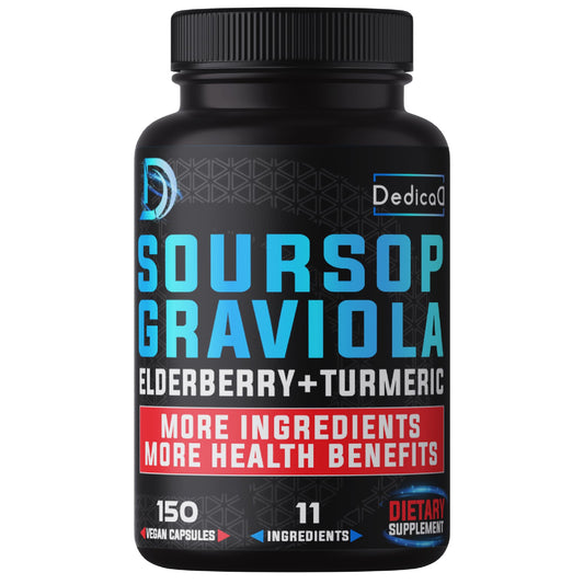 DEDICAD 11in1 Graviola Soursop Capsules, 150 Capsules