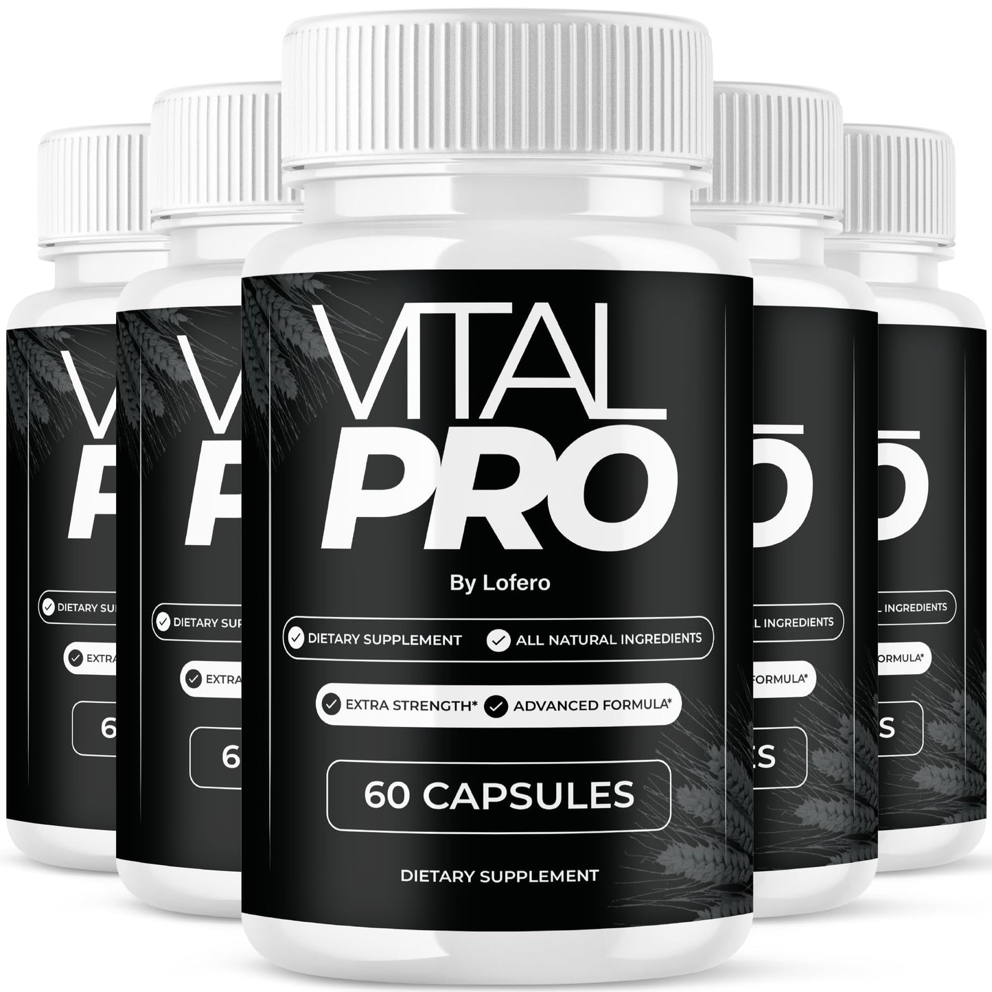 Lofero Vital Pro Capsules, Advanced Maximum Strength Men's Wellness Formula, 300 Capsules