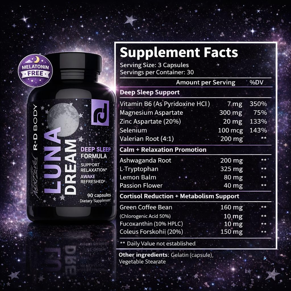 R+D Body Luna Dream Capsule 90 Count