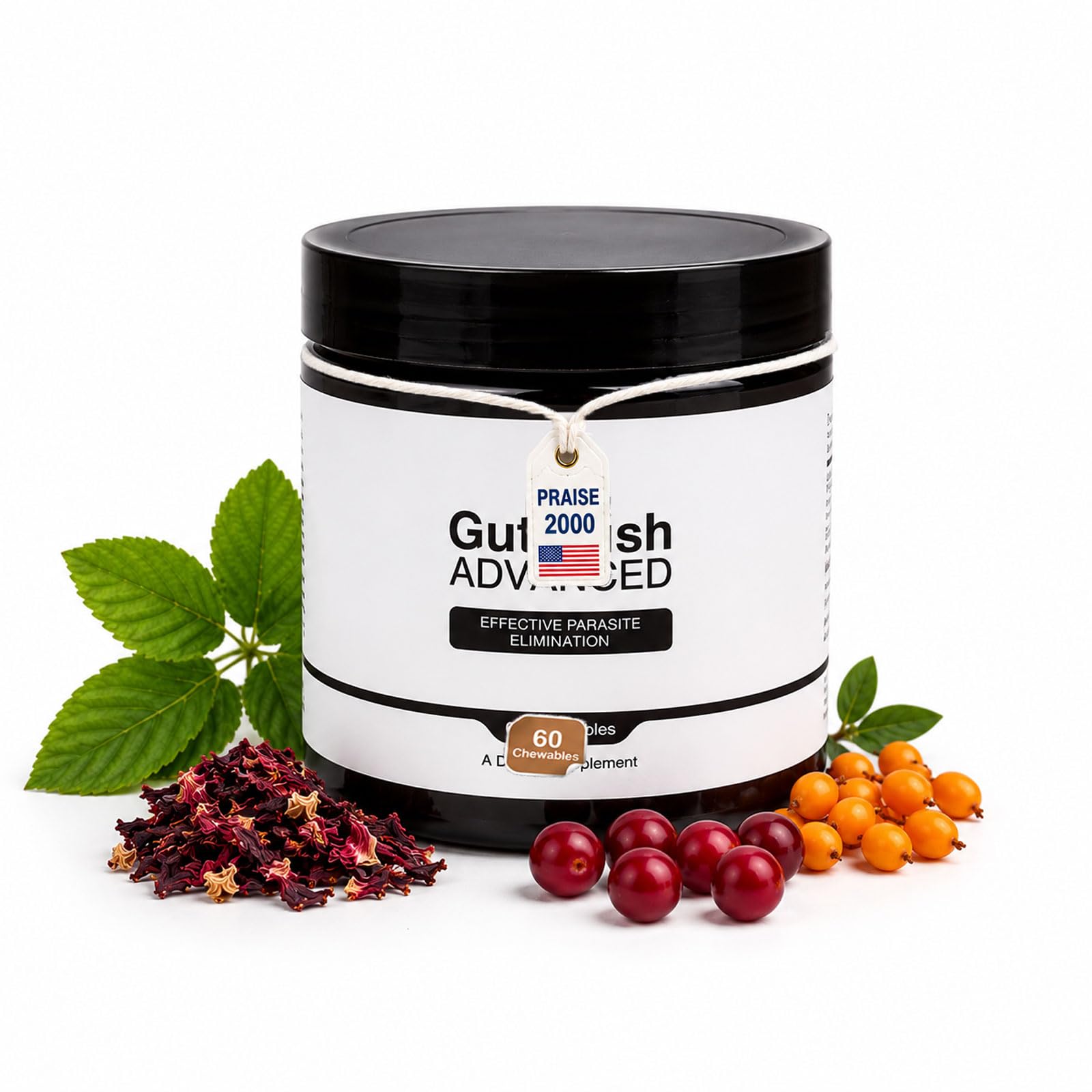 PRAISE 2000 Advanced Gut Flush GutFlush Pills, Wellness Blend for Everyday Use, Convenient Daily Formula, Easy-to-Use Tablet, 60 Tablets
