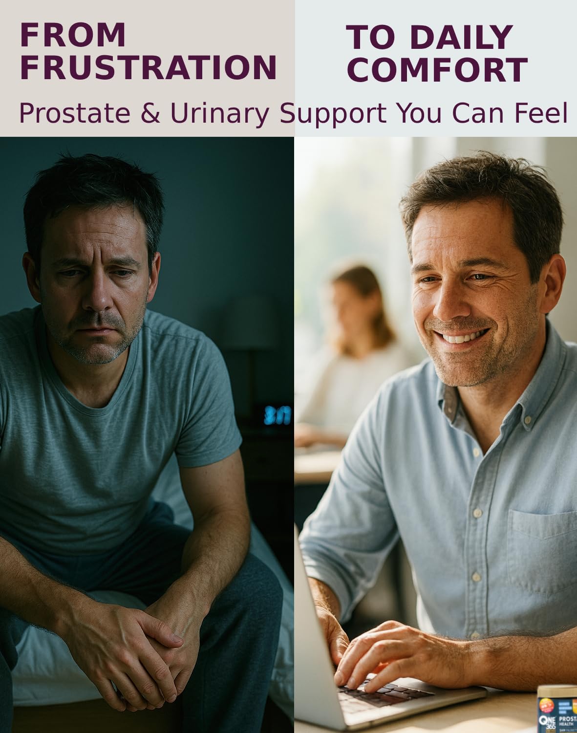 ONE 365 Saw Palmetto Prostate Health and Urinary Support for Men 90 Capsules
