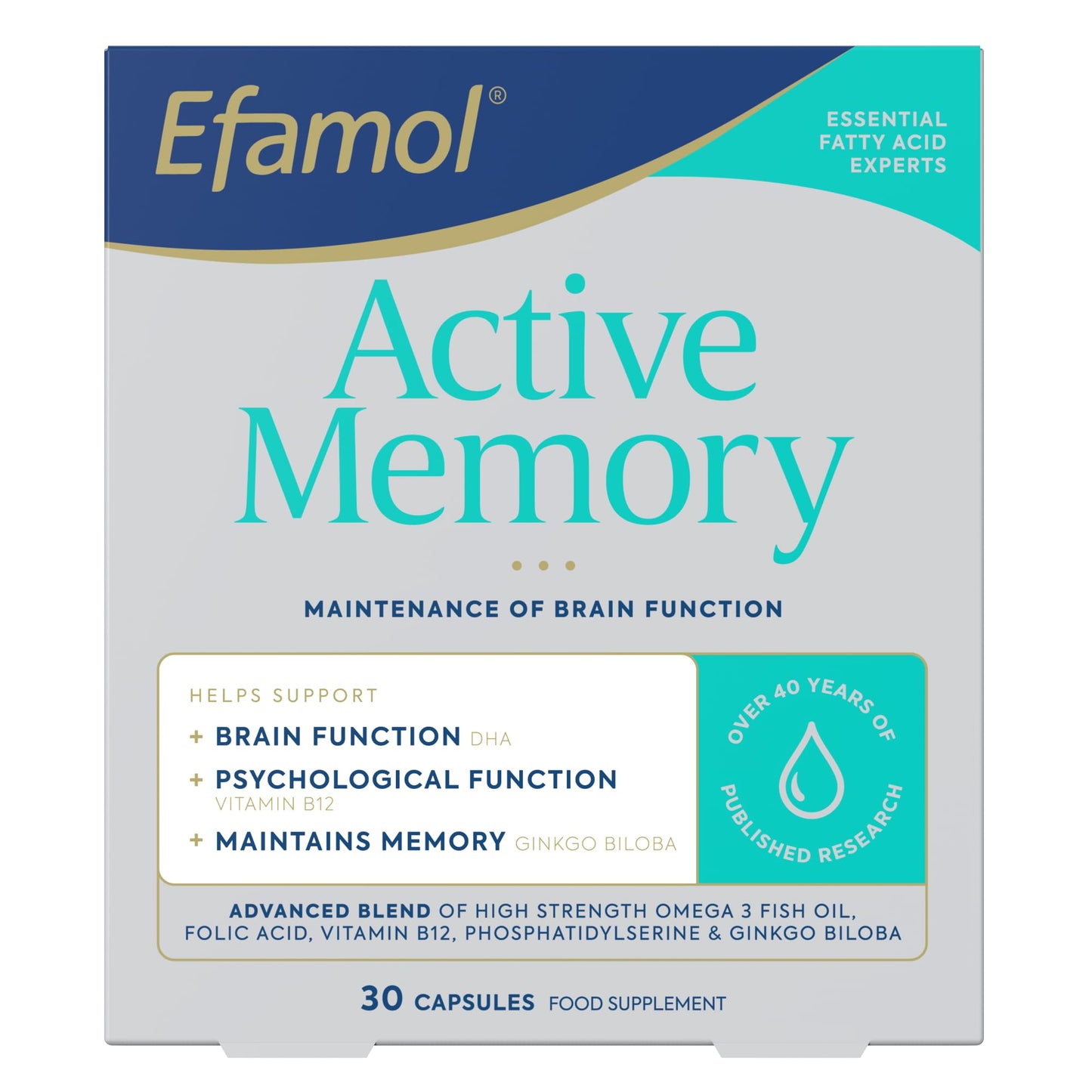 Efamol Efalex Active 50+ Capsules, 30 Capsules