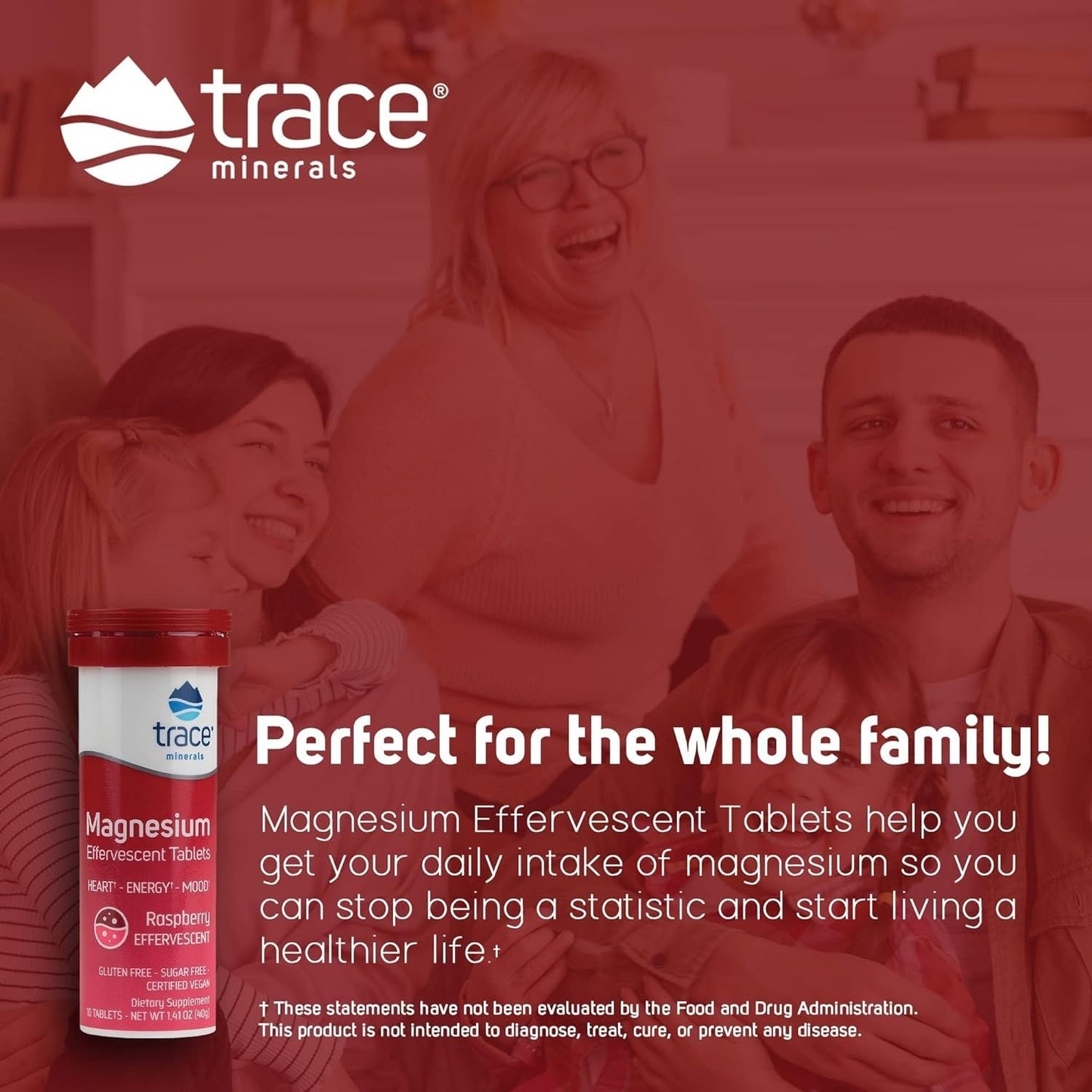 Trace Minerals Magnesium Effervescent Tablet, 80 Count