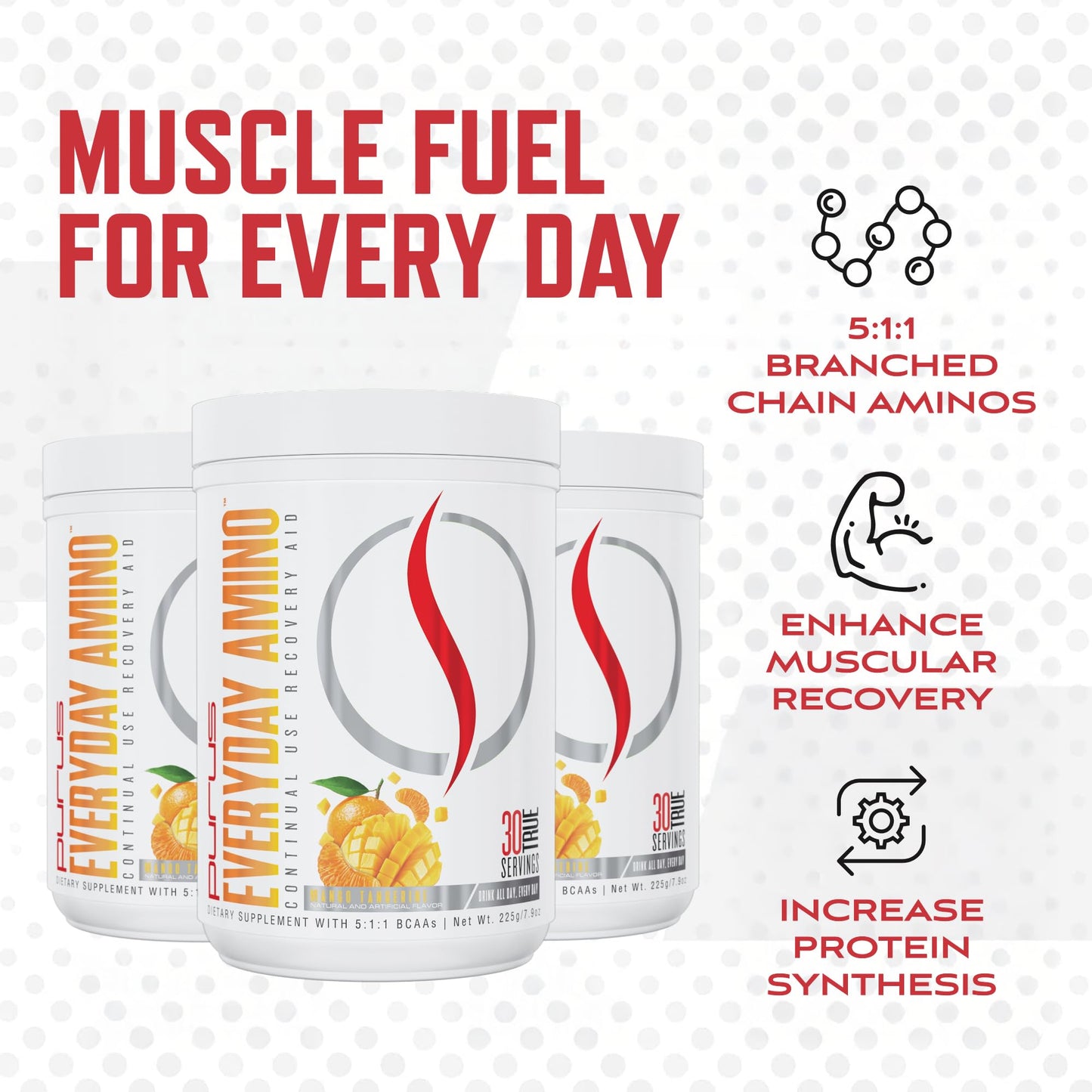 Purus Labs Everyday Amino BCAA Powder 7.9 oz