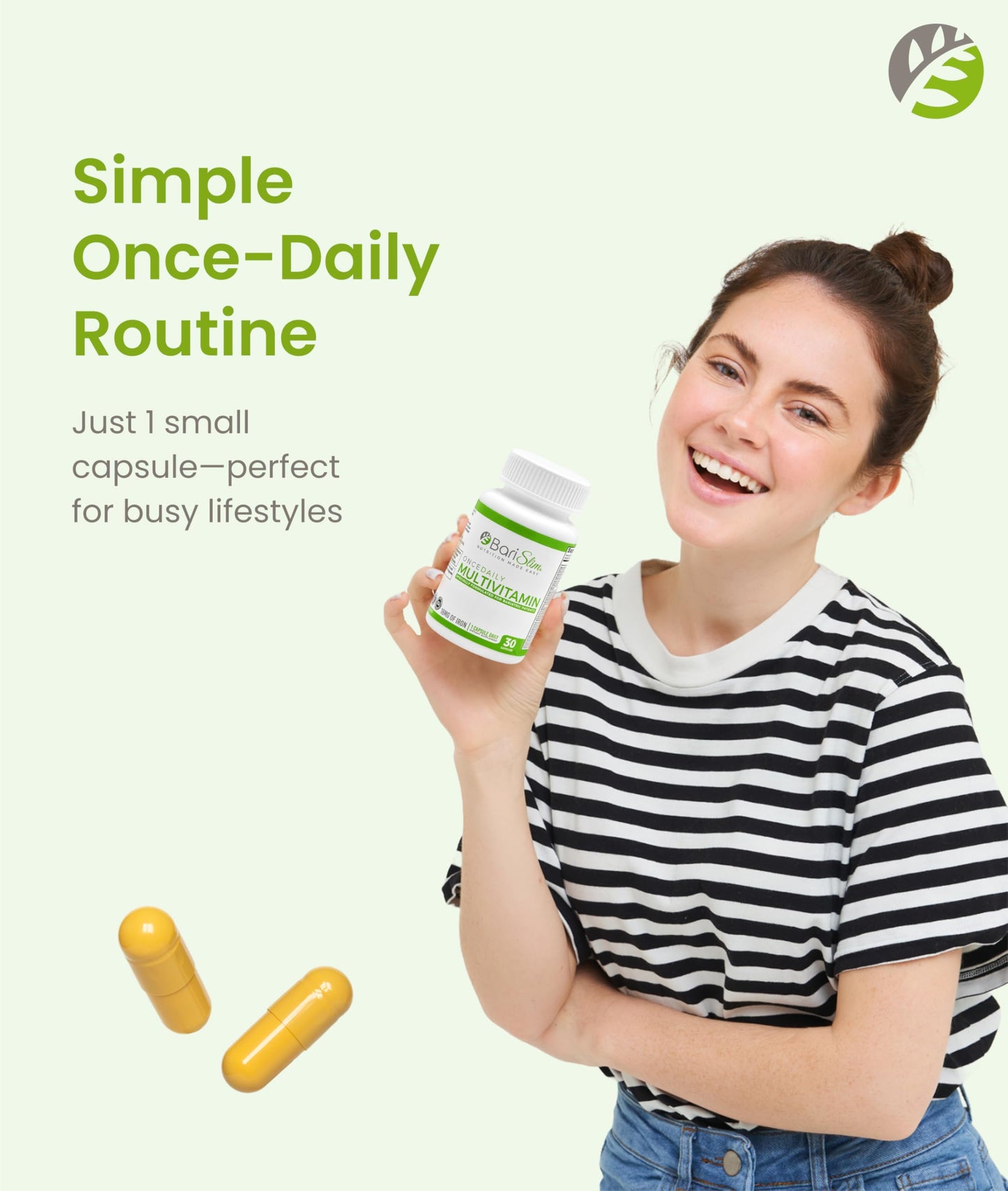 BariSlim Once Daily Bariatric Multivitamin Capsule, 30 Count