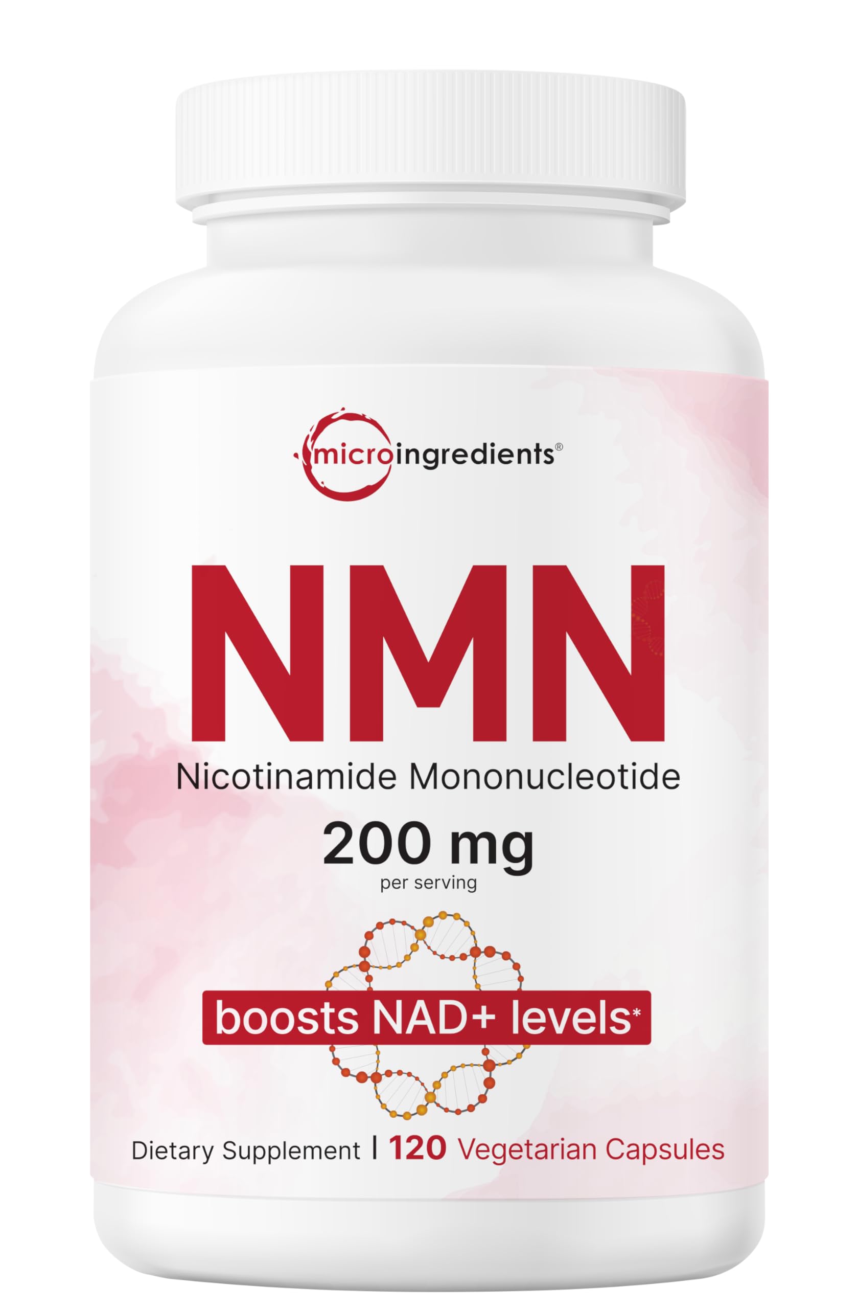 Micro Ingredients NMN 200mg Per Serving Capsules 120 Count