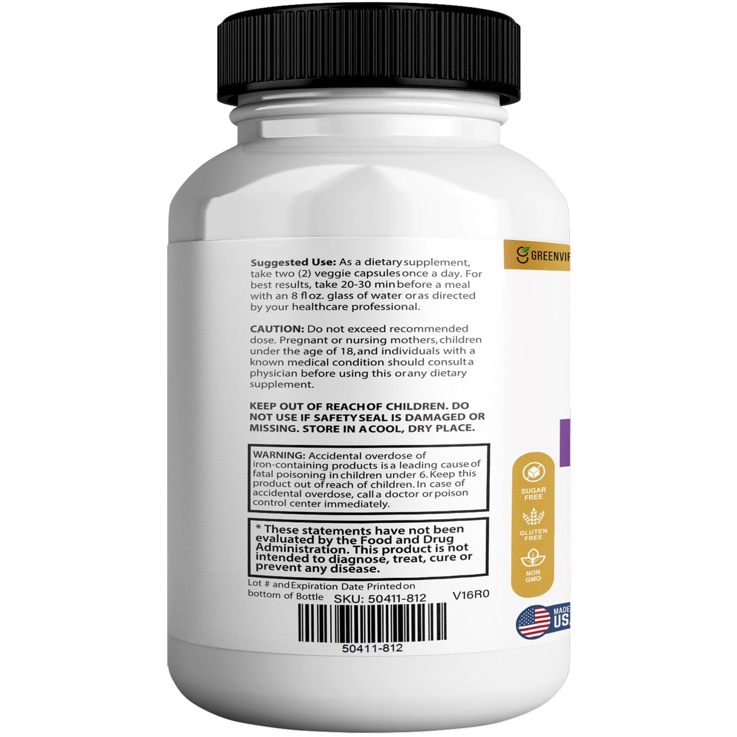 GREENVIFY Memorion Pro Max Extra Strength Brain Support Supplement Capsule, 60 Capsules