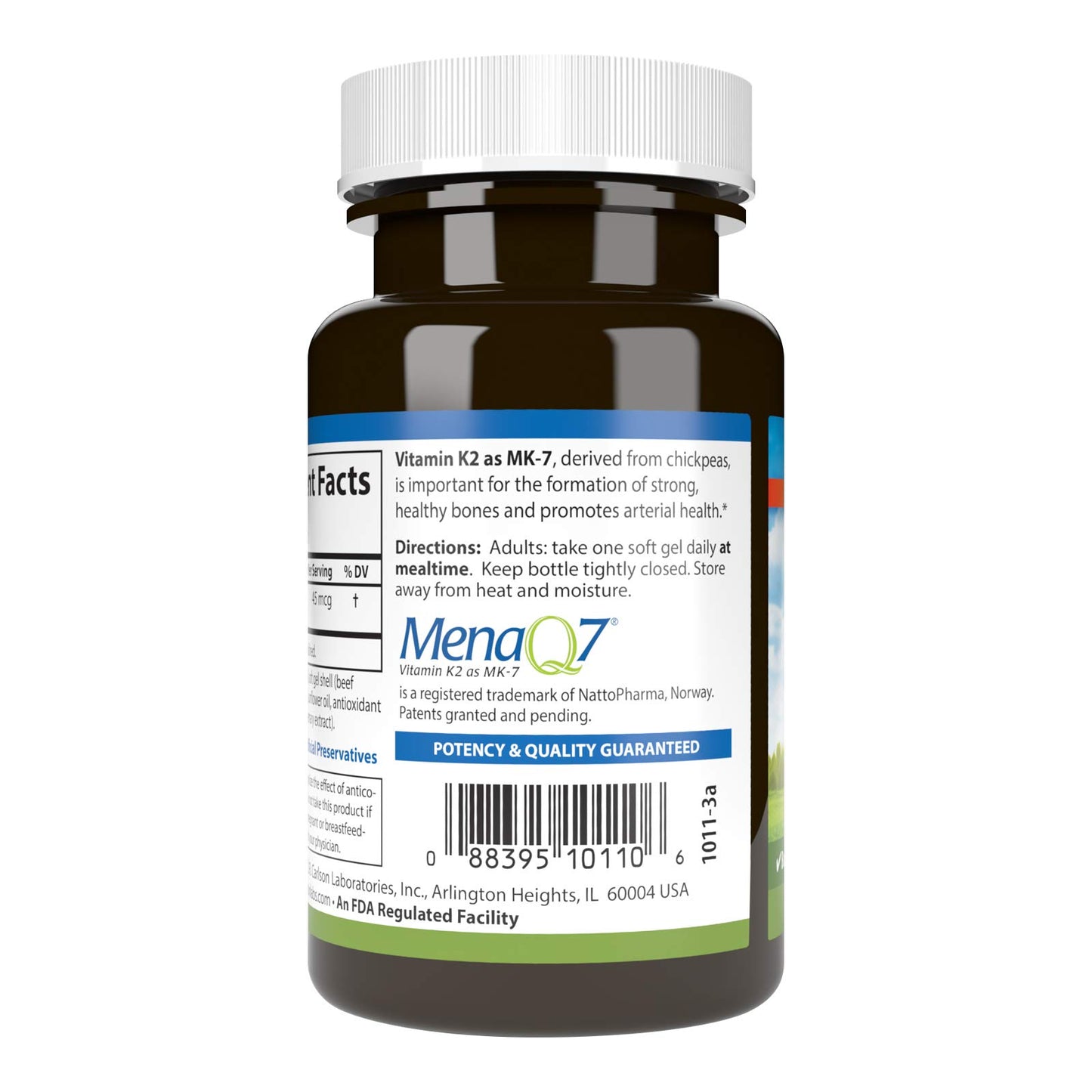 Carlson Vitamin K2-7 45 MCG Mineral Supplement Softgels, 90 Count