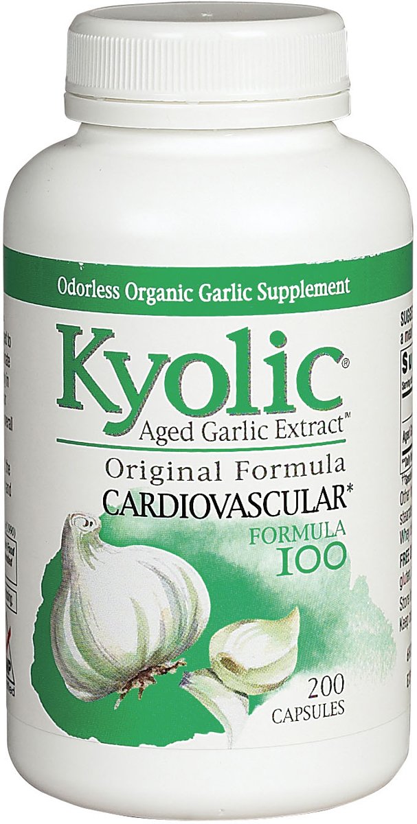 Kyolic Aged Garlic Extract Cardiovascular Health Formula 100, 200 Capsules