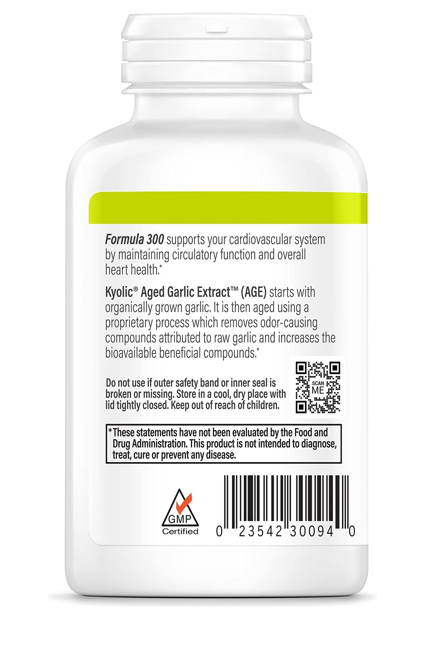 Kyolic Aged Garlic Extract Formula 300 Capsule, 360 Capsules