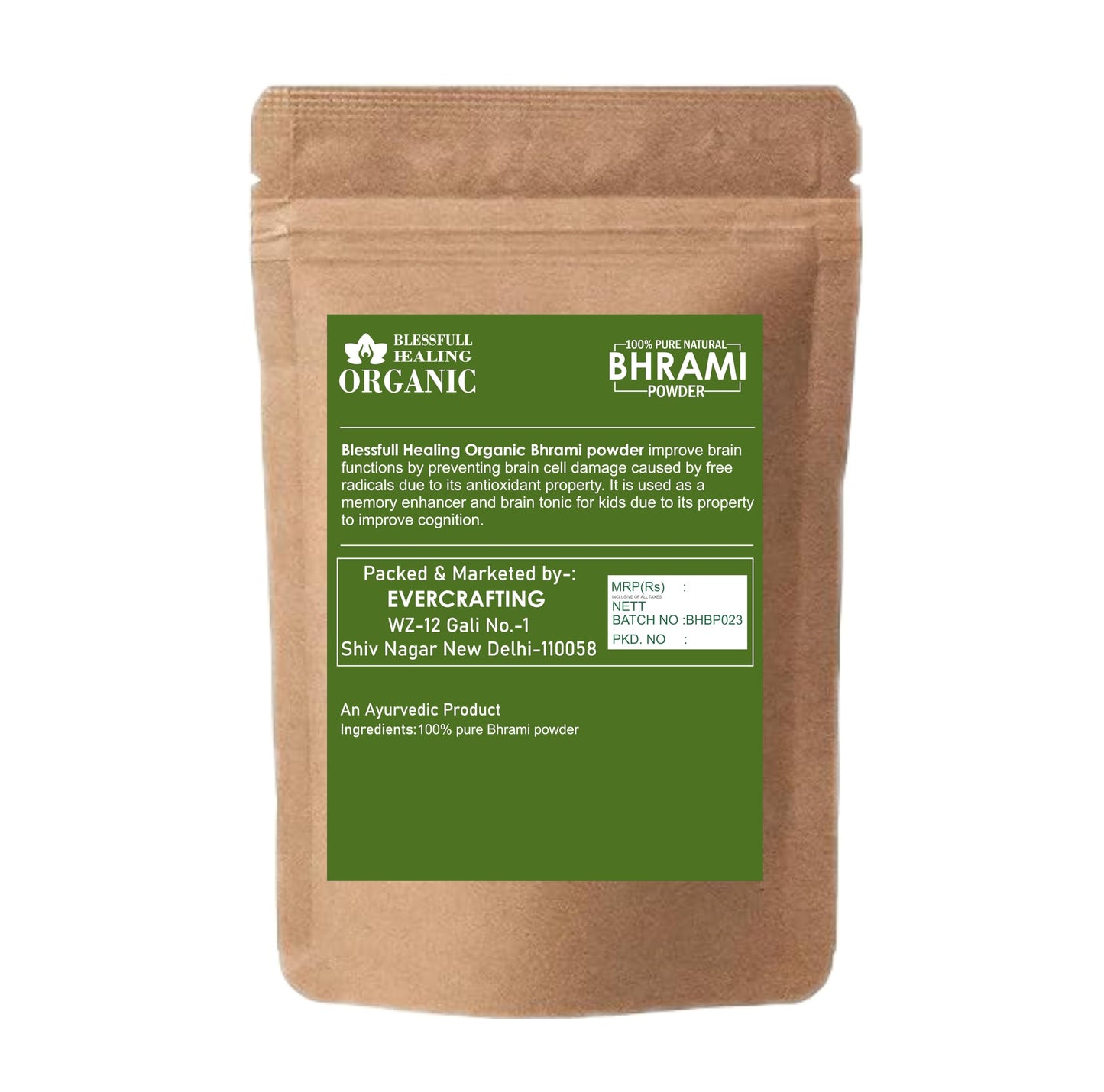 Blessfull Healing Bhrami Powder 7.0548 oz