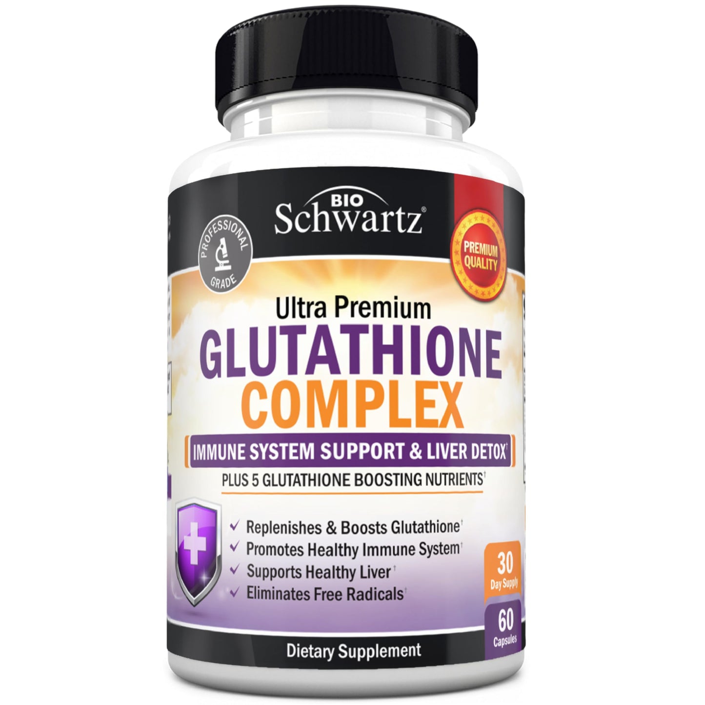 BioSchwartz Glutathione Supplement 500mg Capsule, 60 Capsules