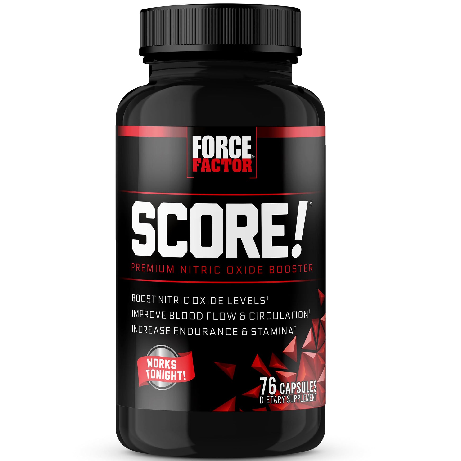 Force Factor Score! Nitric Oxide Supplement for Men Capsules 76 Count