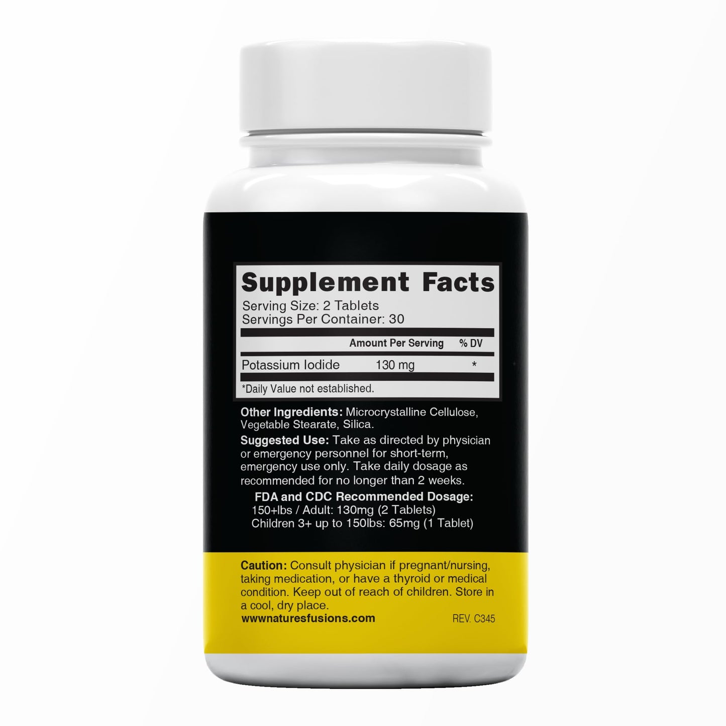 Nature's Fusions Potassium Iodide Tablets 120 Tablets