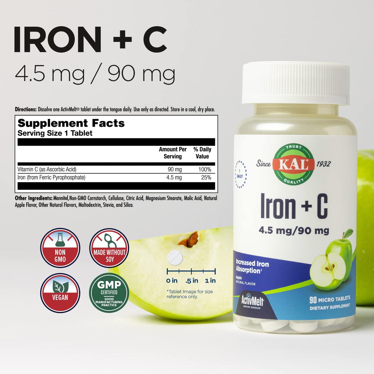KAL Iron C 90 Tablets