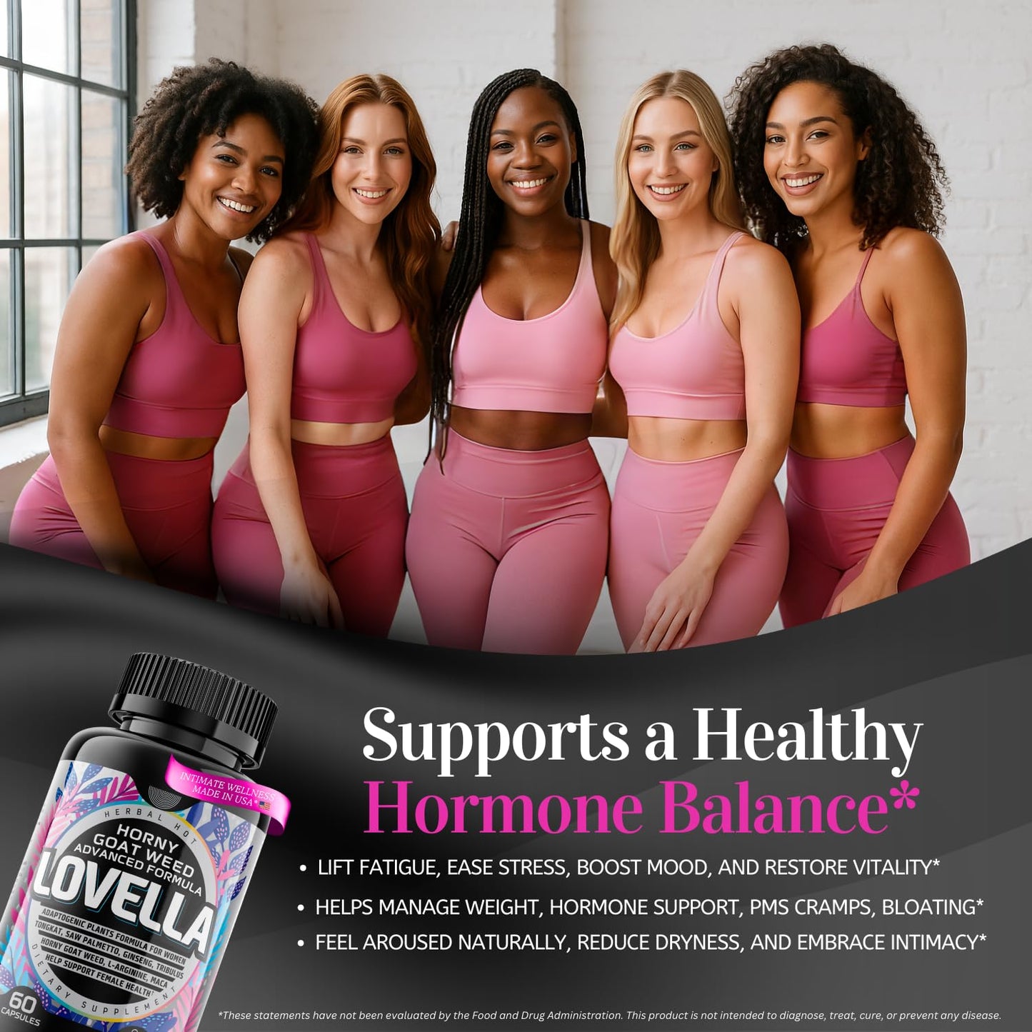 HERBAL HOT Horny Goat Weed Women Libido Support with Maca Root for Mood, Energy, Desire, Hormone Balance, Fast Acting Libido Booster with Tribulus, Complete Female Supplement Capsule 60