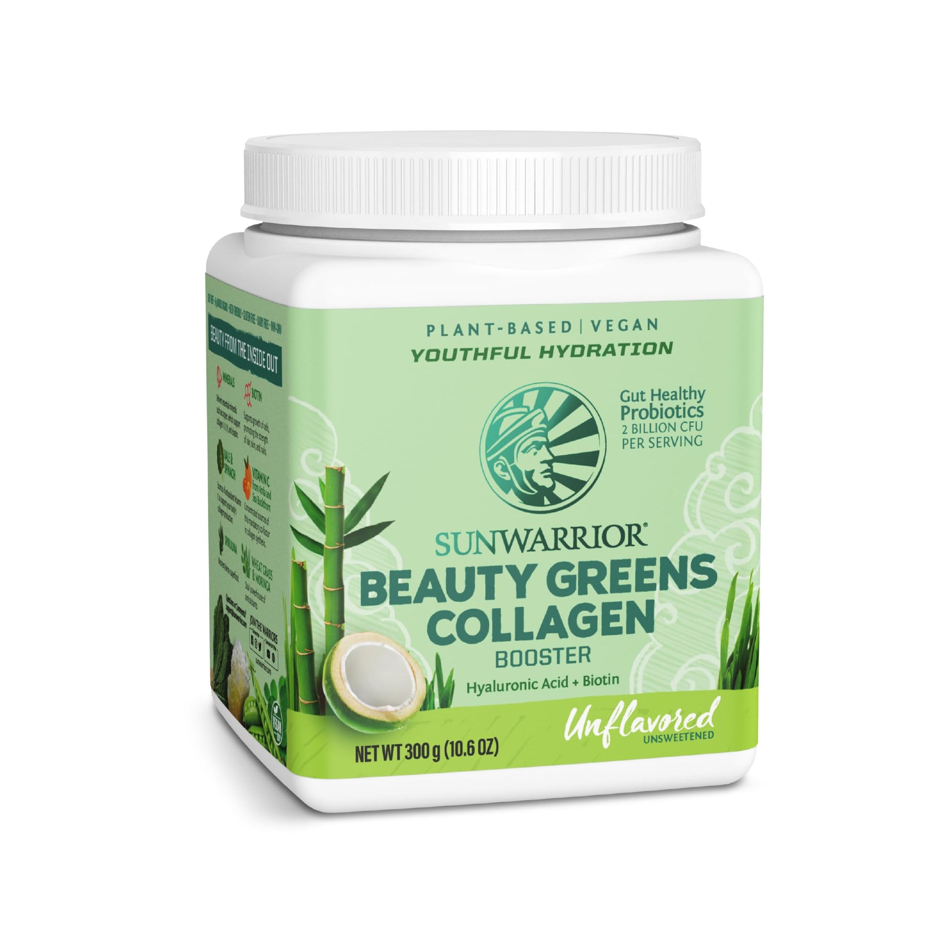 Sunwarrior Beauty Greens Collagen Booster Powder 10.6 oz