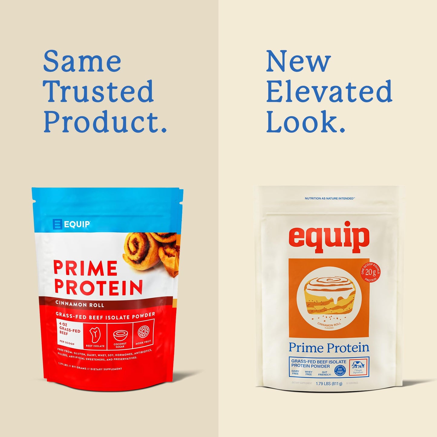 Equip Prime Protein Powder Beef Protein Isolate, 30 Servings