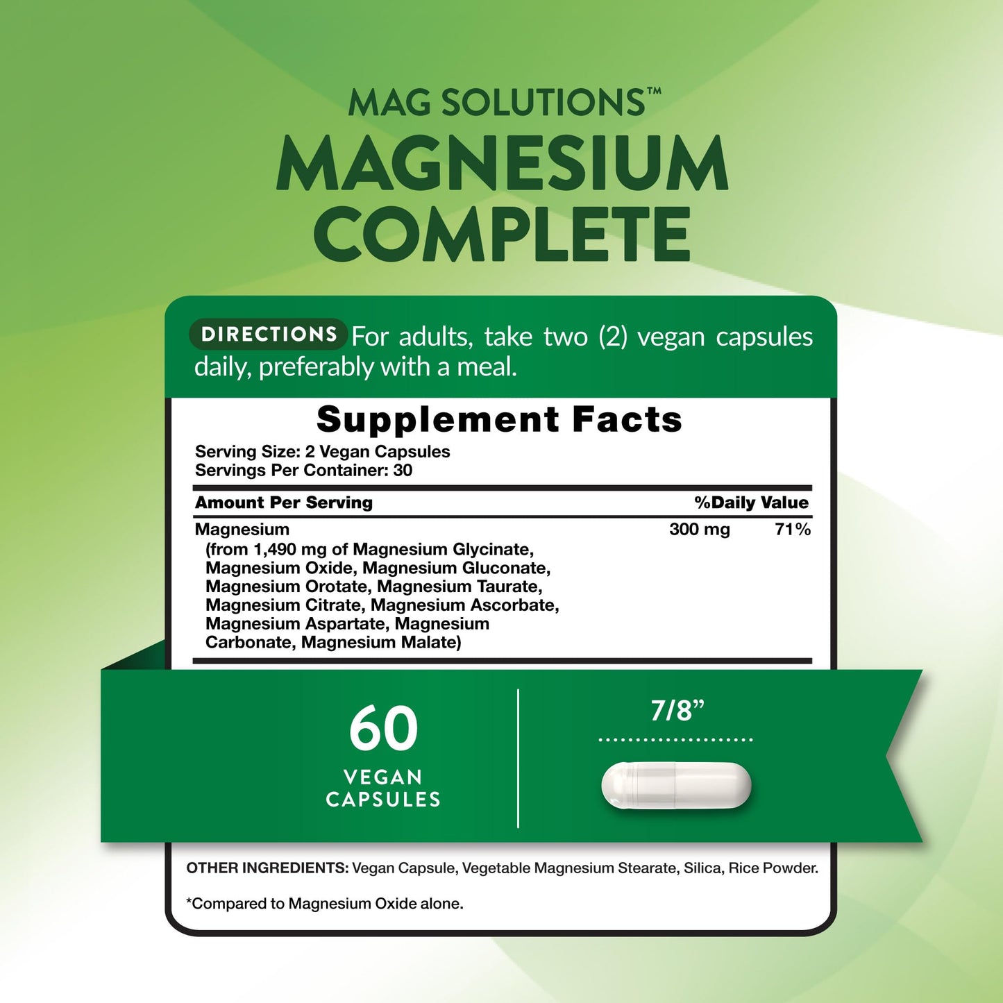 Nature's Truth Complete Magnesium Complex Capsules, 60 Count