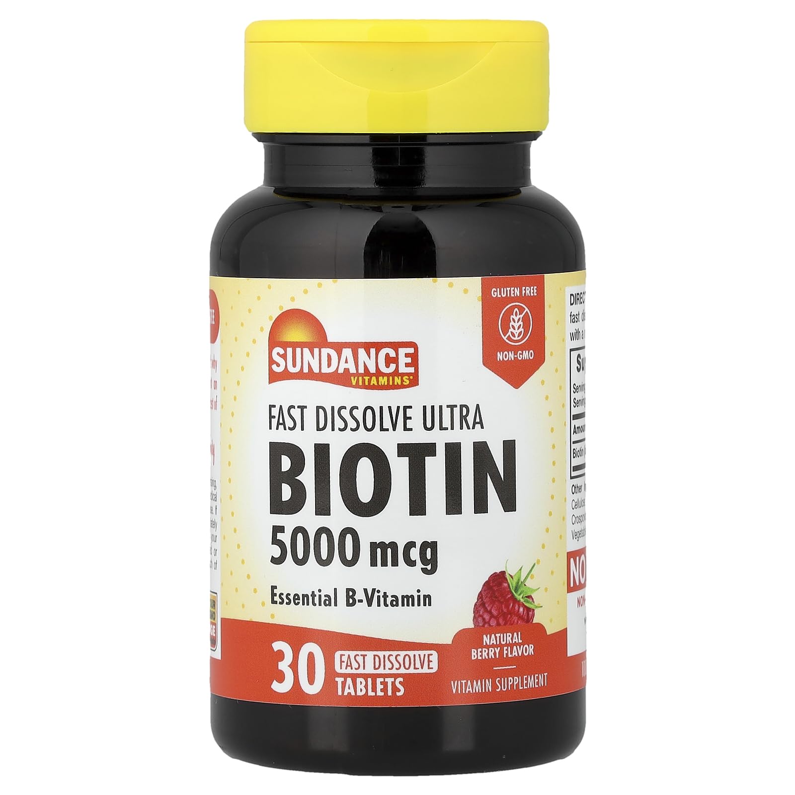 Sundance Biotin 5000mcg Tablet Fast Dissolve, 30 Count
