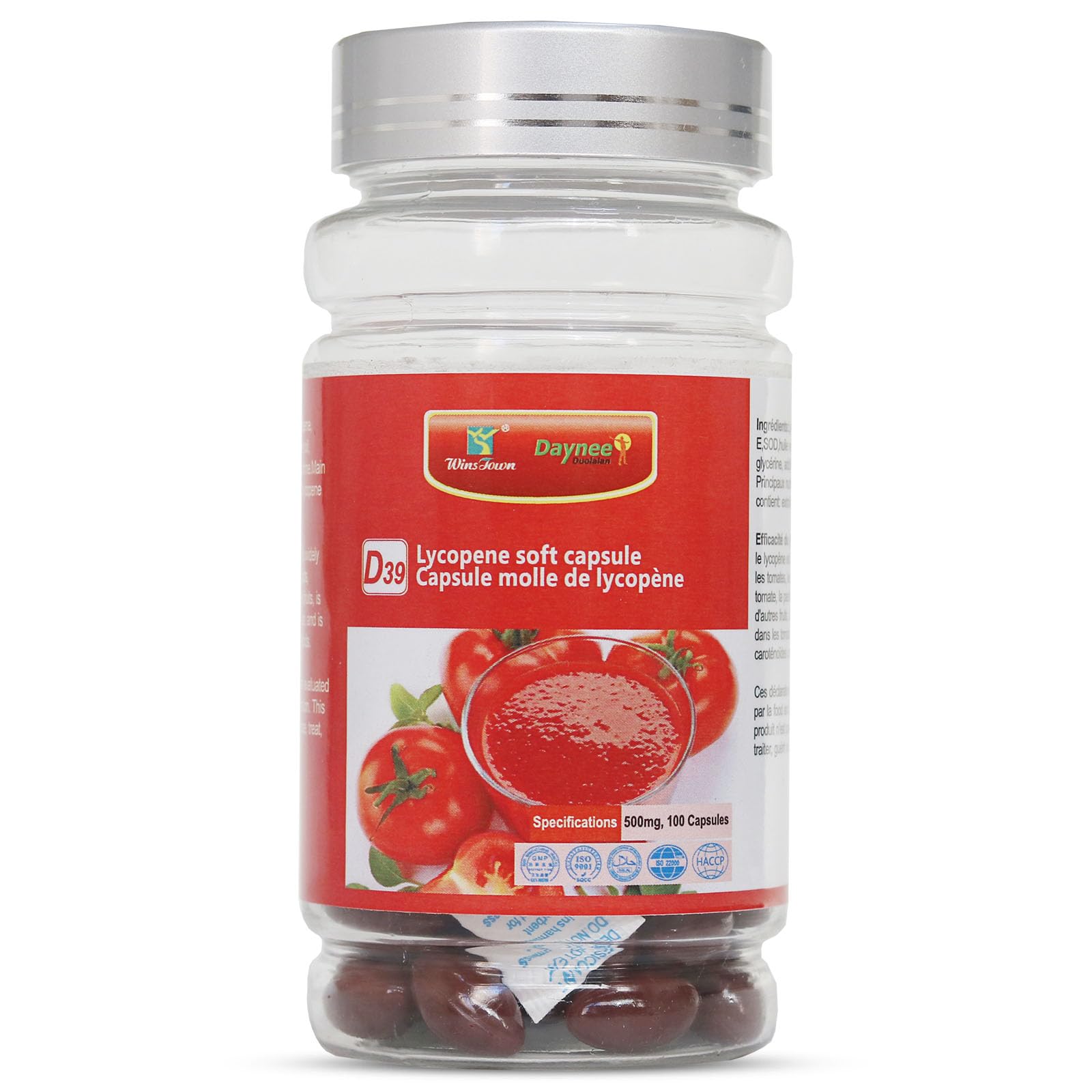 Wins Town Lycopene Softgels 500mg, 100 Softgels