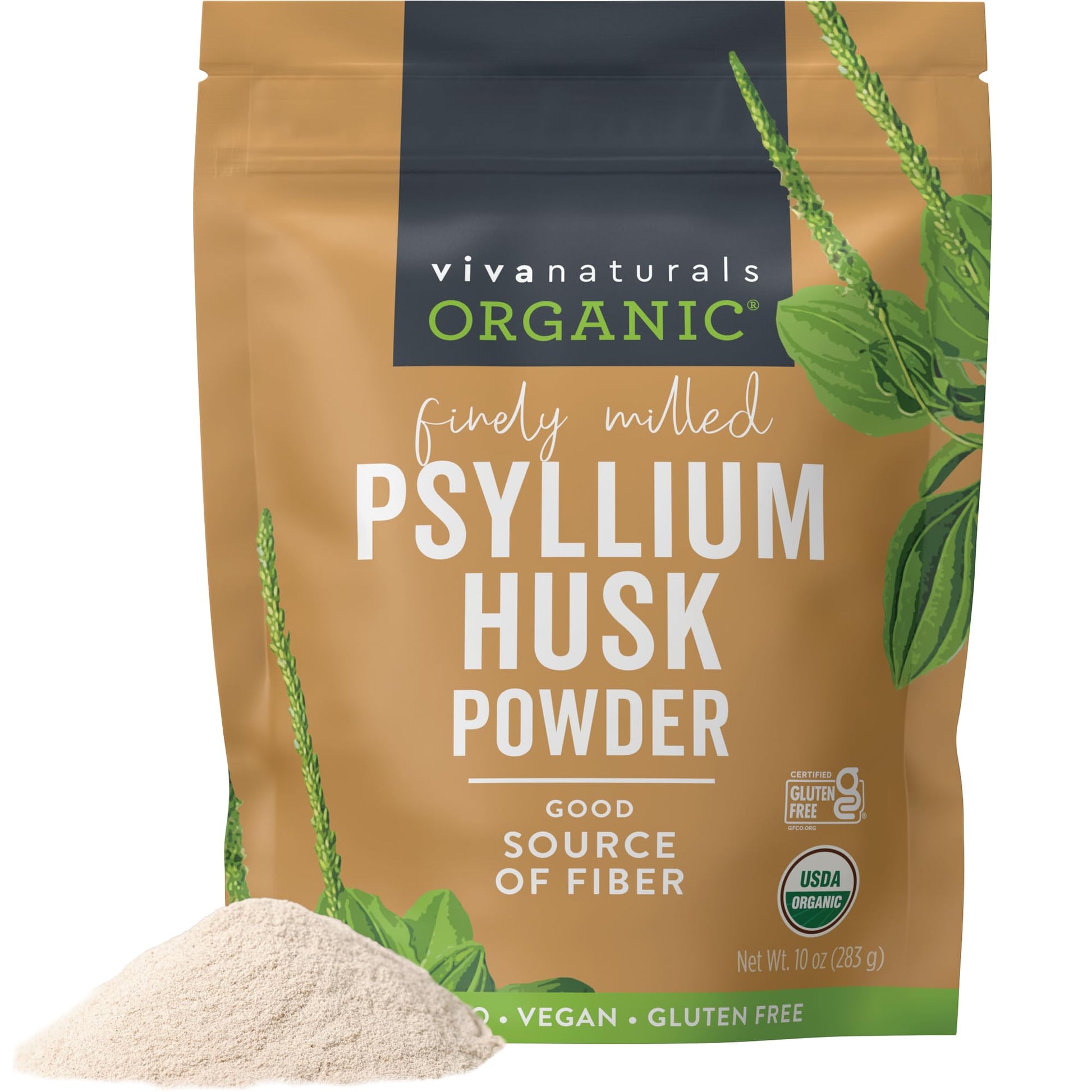 Viva Naturals Organic Psyllium Husk Powder, 10