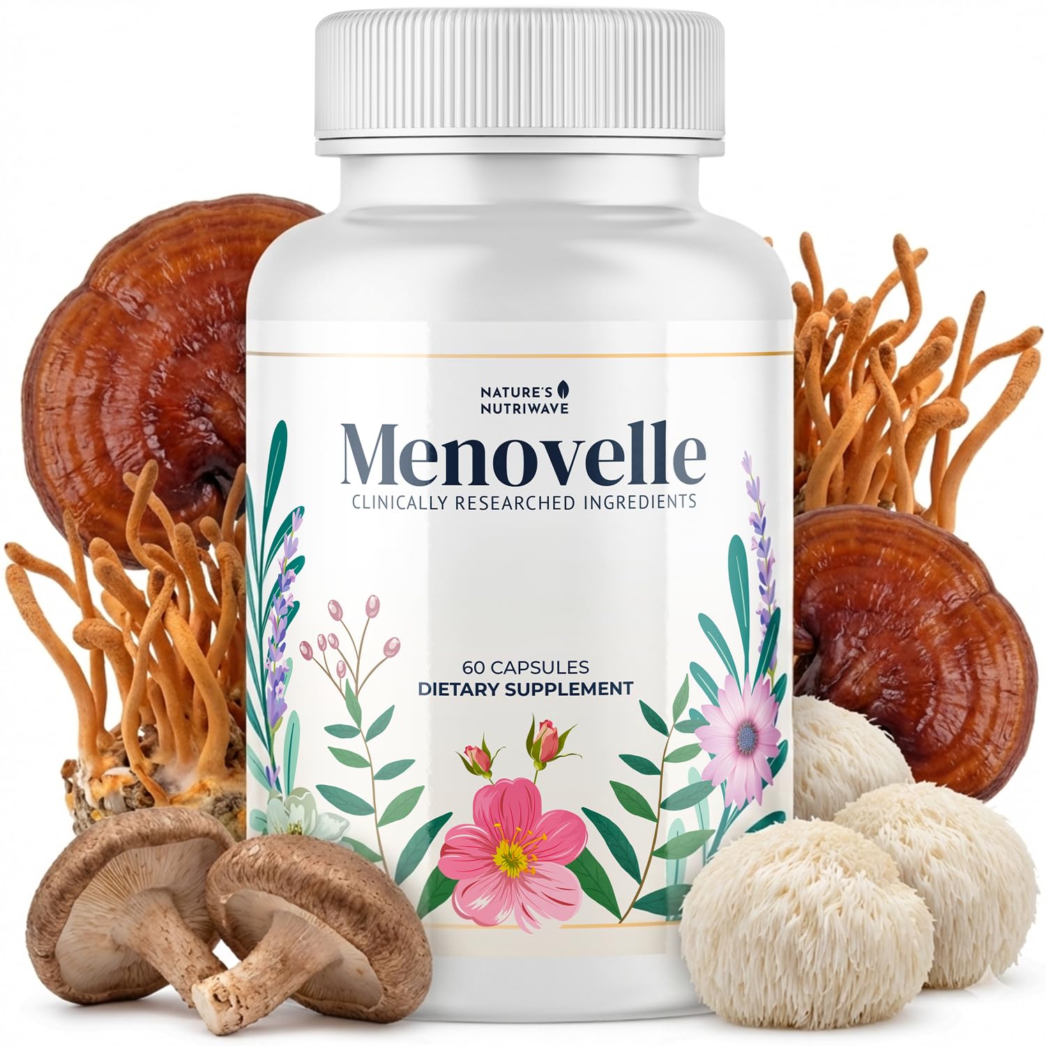 Nature’s NutriWave Menovelle Capsules for Women, 60 Capsules