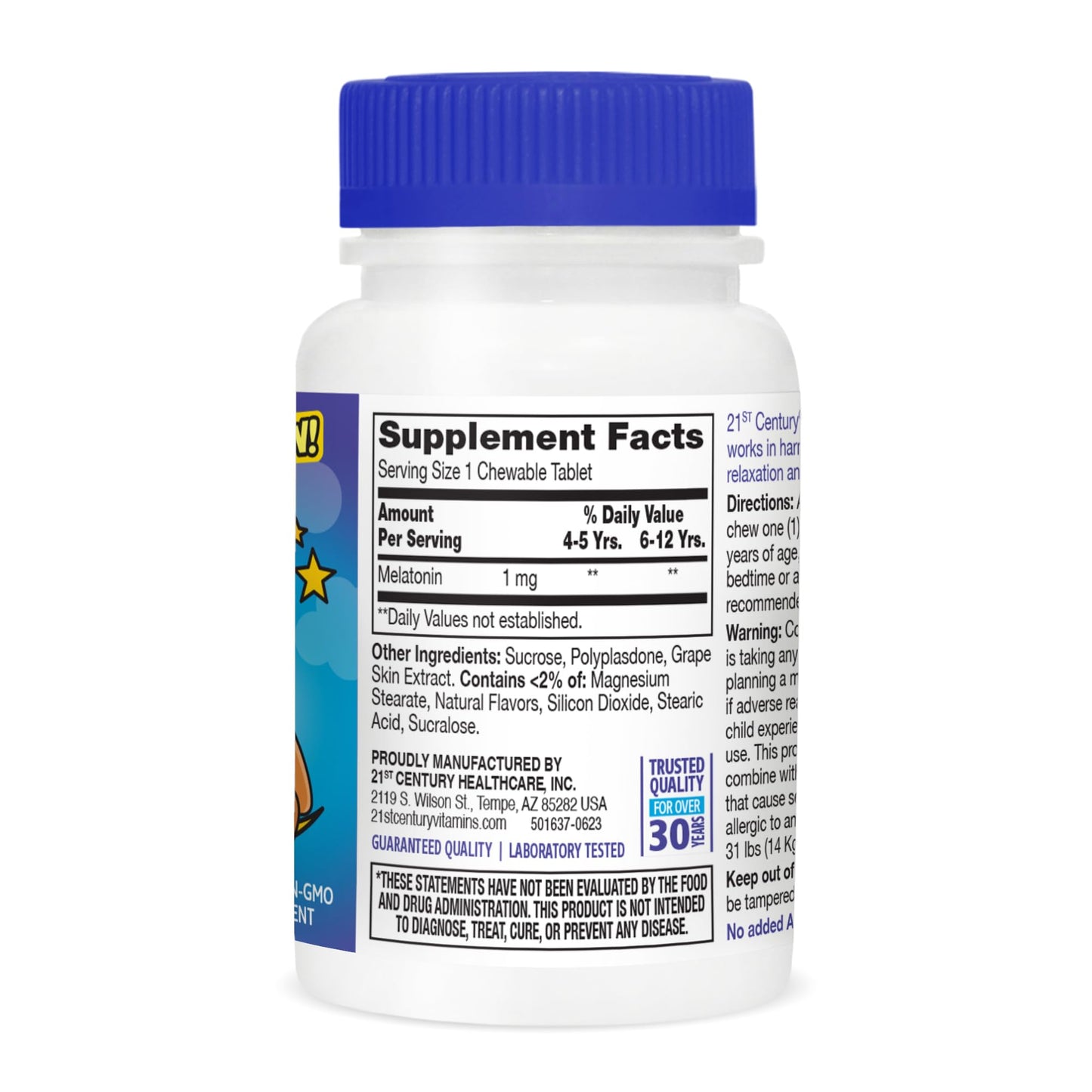 21st Century Zoo Friends Kids Melatonin Chewable Tablets 60