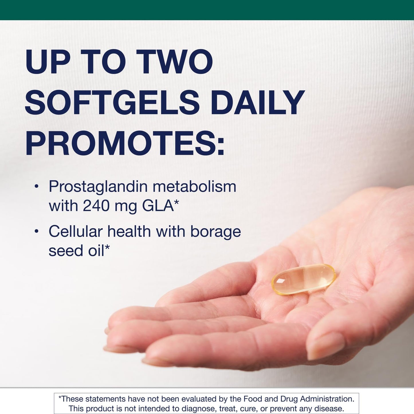 Metagenics OmegaGenics Borage Seed GLA Oil 240 mg Gamma-Linolenic Acid (GLA) Supplement 90 Softgels