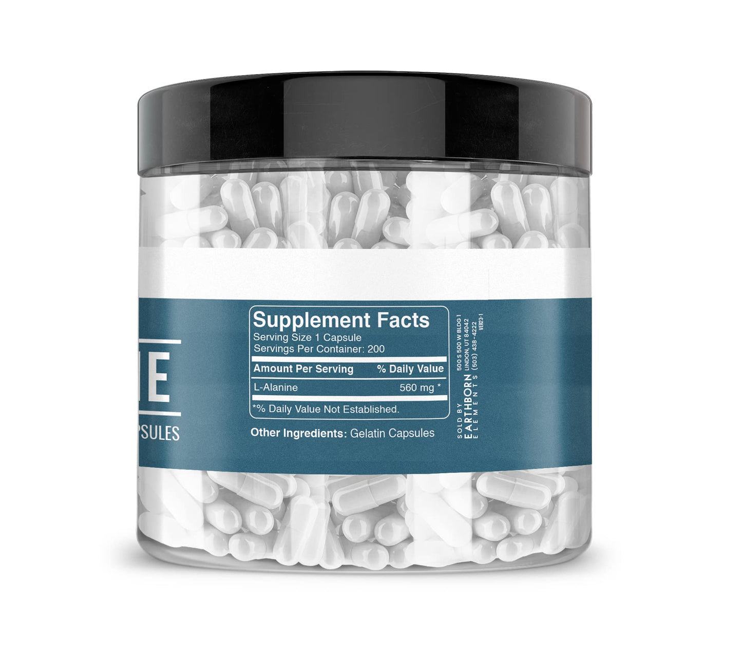 Earthborn Elements L-Alanine Capsules 200