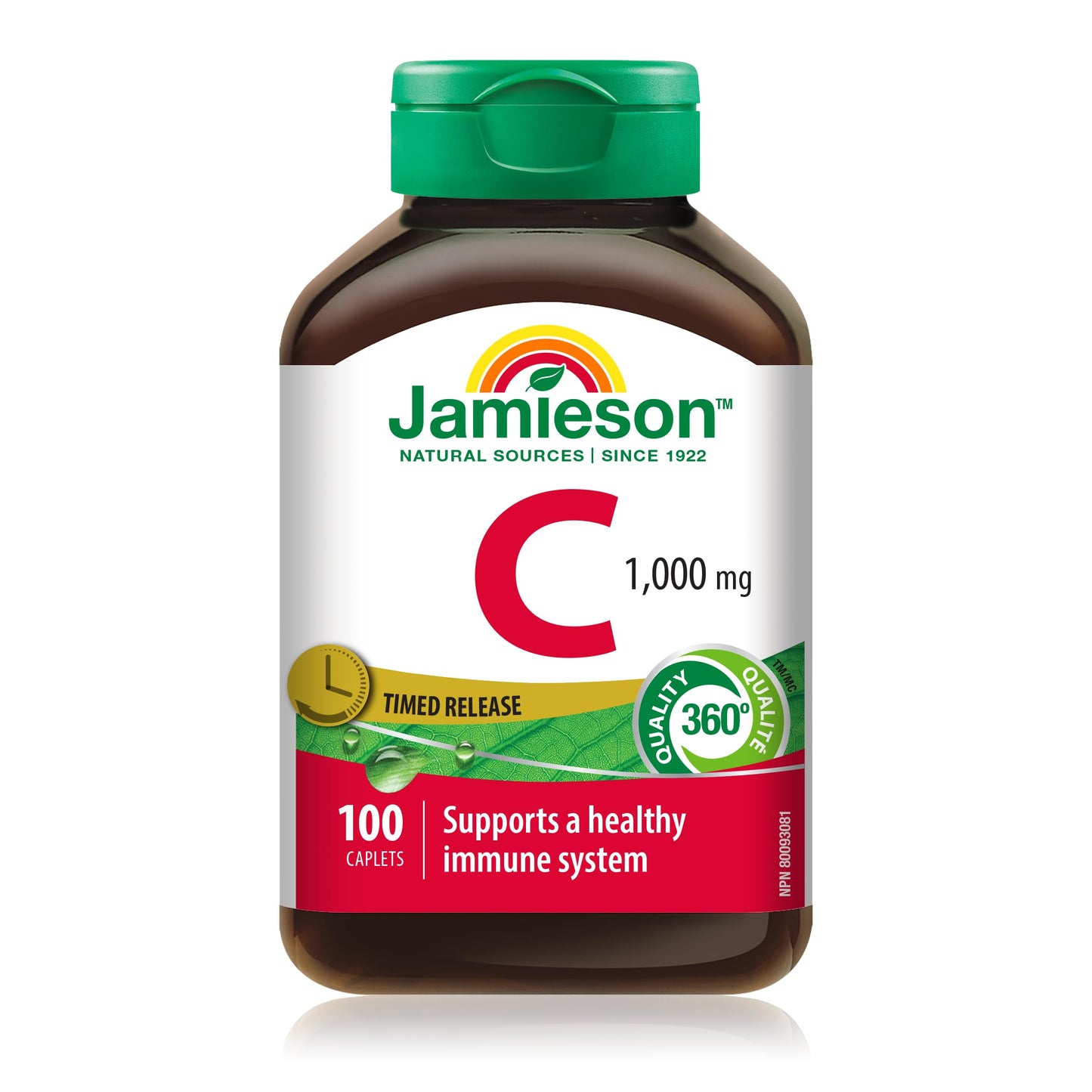 Jamieson Vitamin C 1,000 mg Timed Release Caplets, 100 Caplets