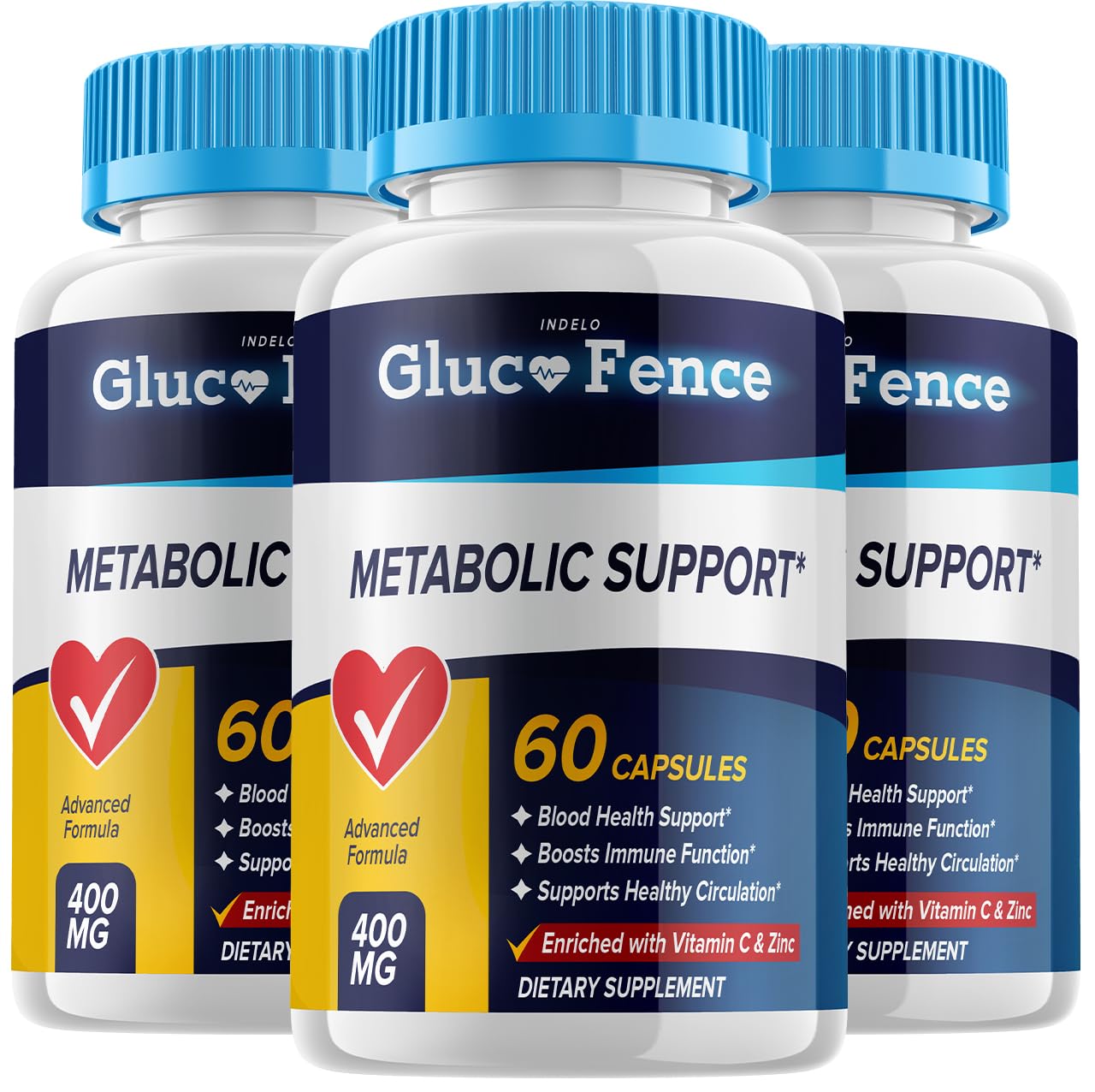 Indelo Gluco Fence Metabolic Support, 180 Capsules