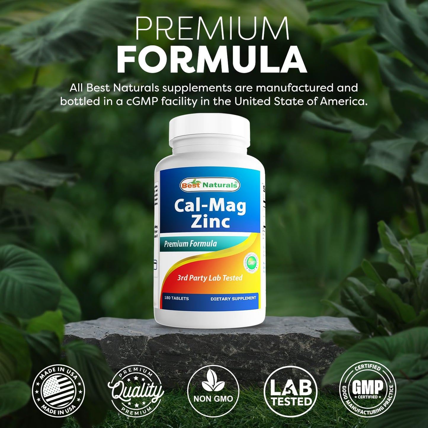 Best Naturals CAL MAG ZINC 180 Tablets