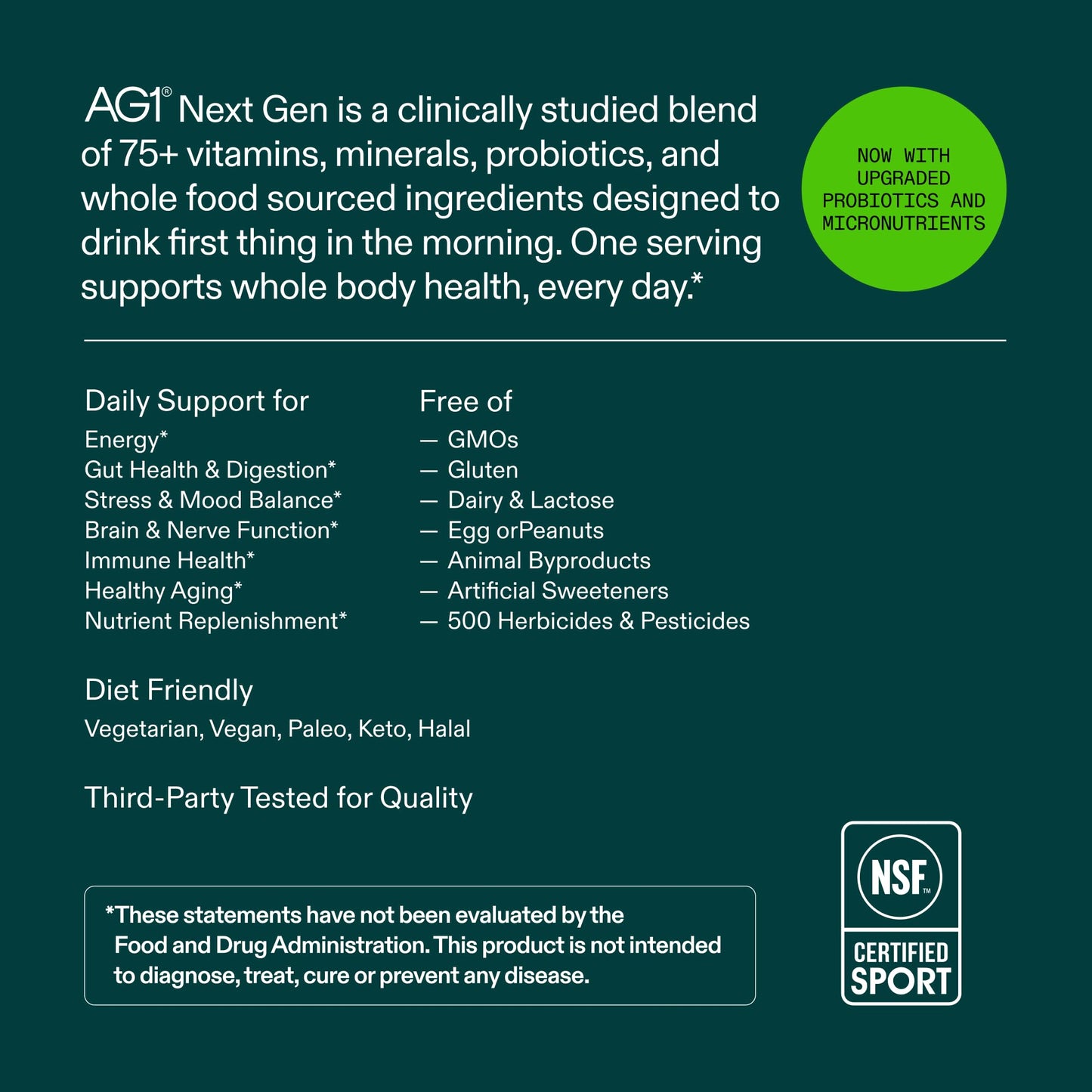 AG1 Next Gen Greens Powder 2 Pack