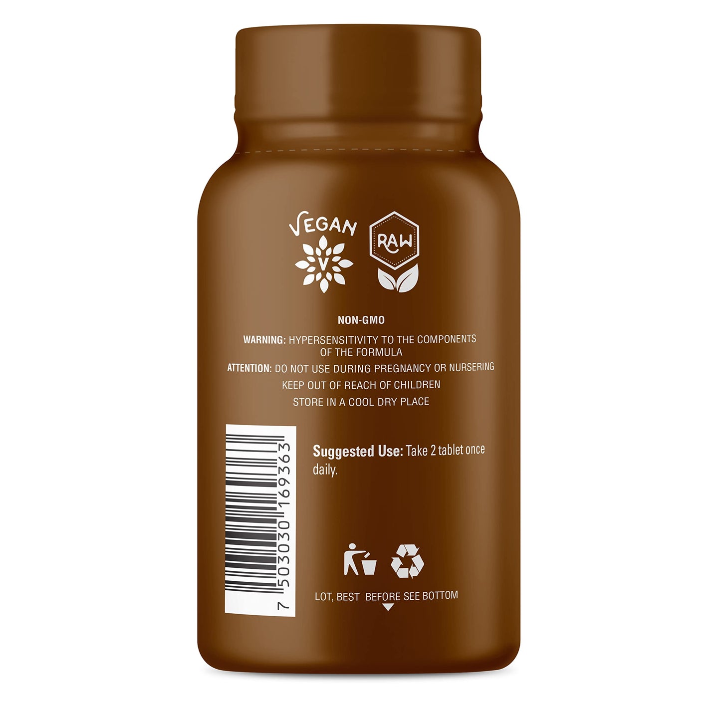 OS Organic Side Lions Mane, Reishi, & Ginseng Tablets 90 Tablets