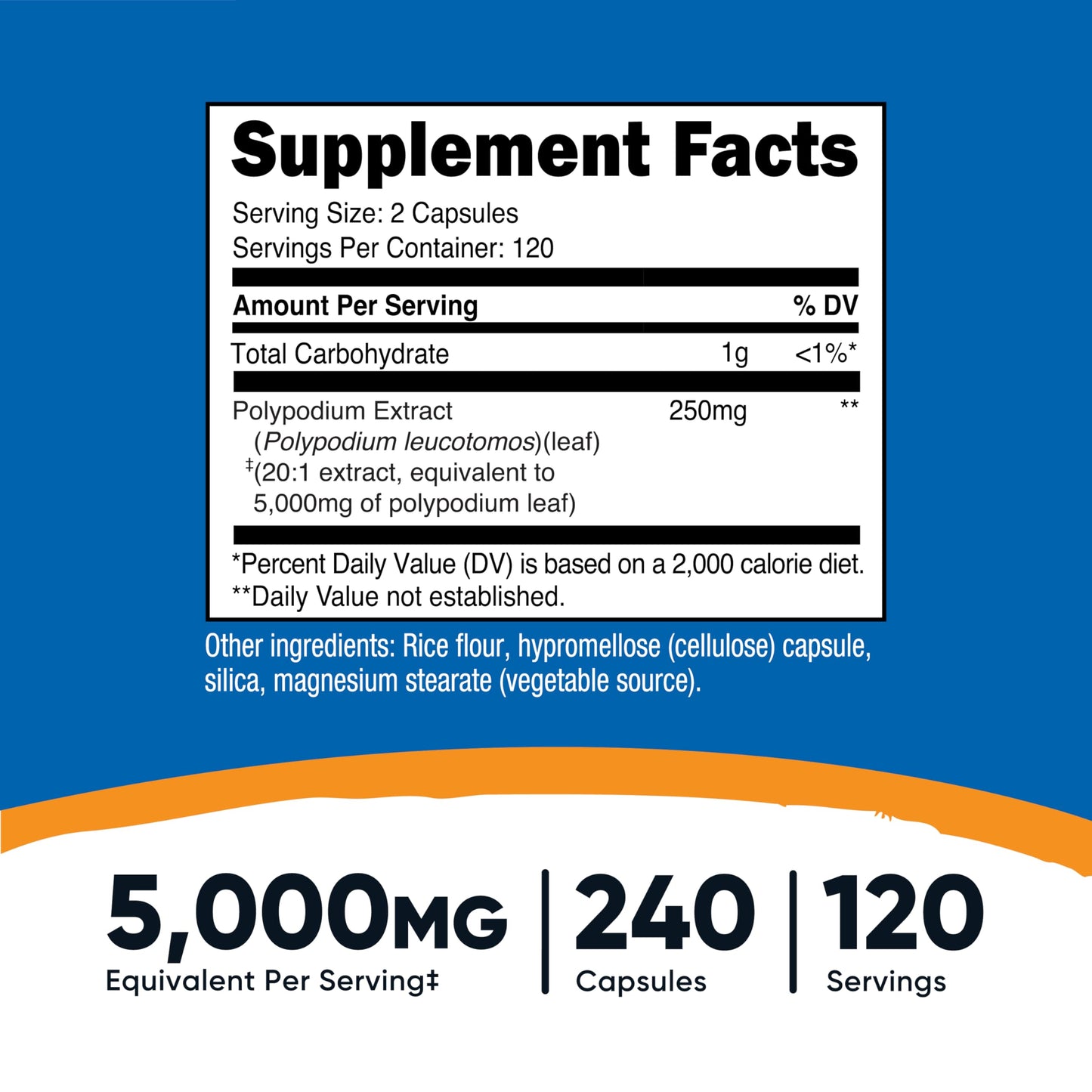 Nutricost Polypodium Leucotomos Extract Capsules 240
