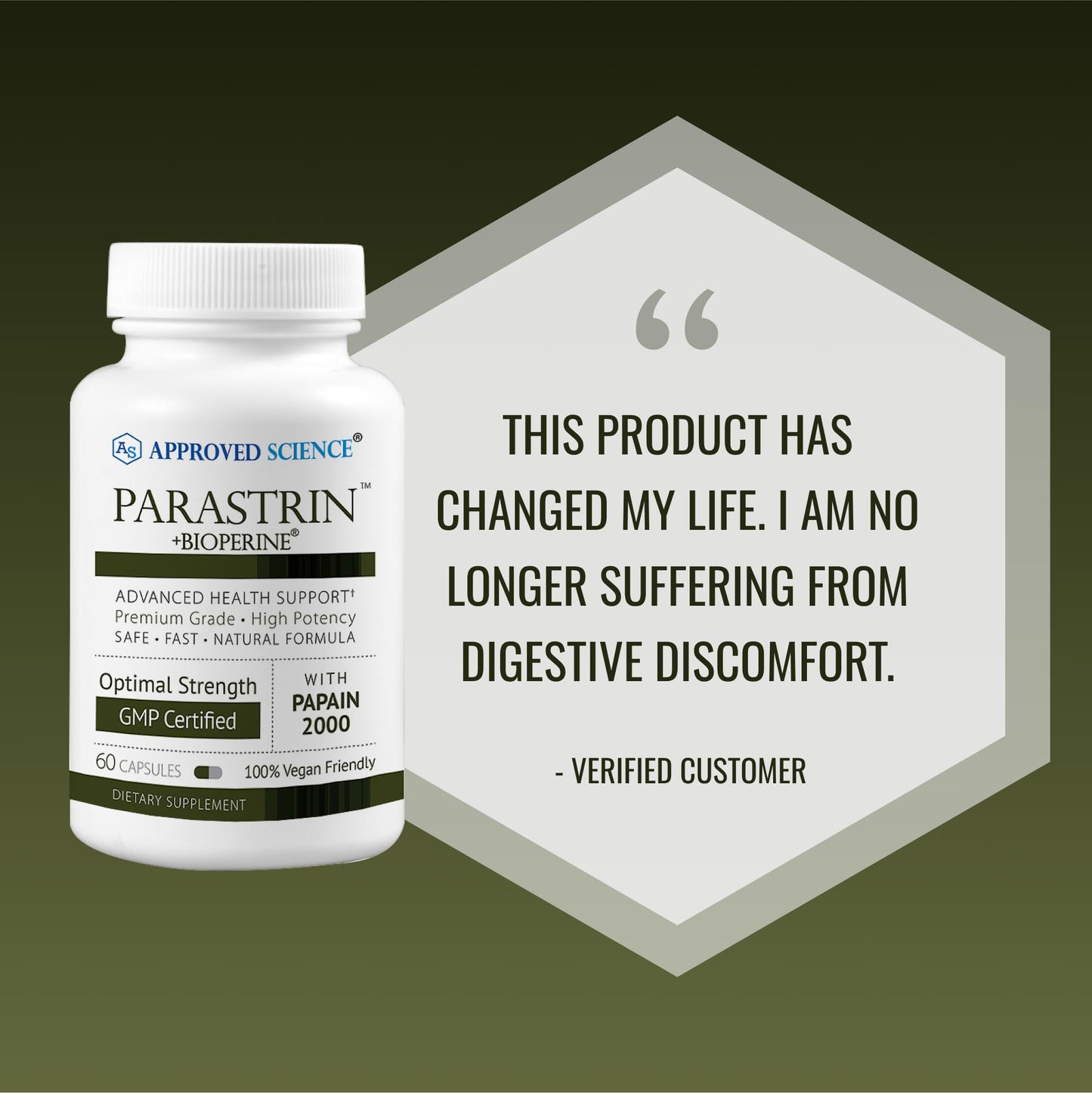 Approved Science Parastrin 120 Capsules