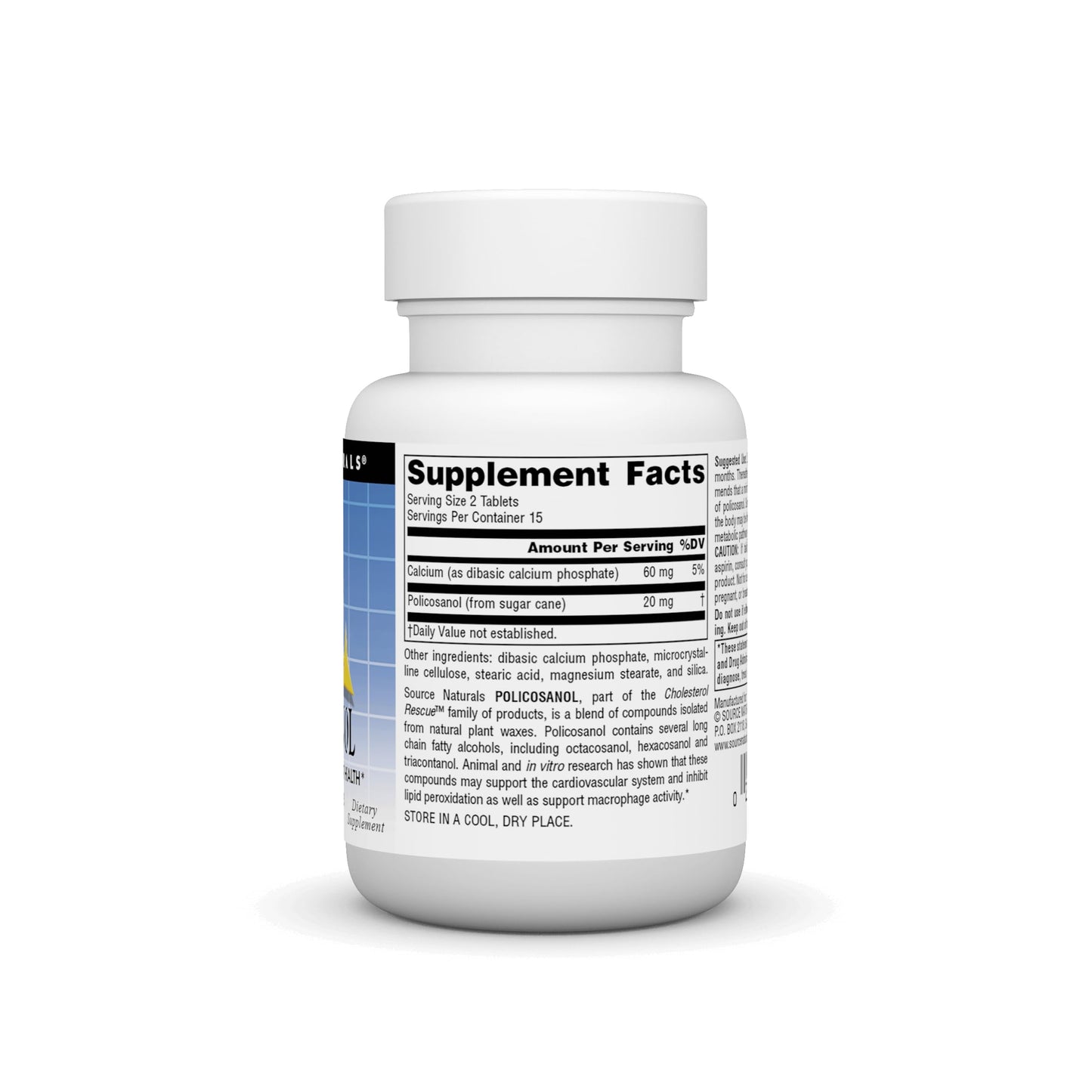 Source Naturals Policosanol 10 mg Tablet, 120 Count