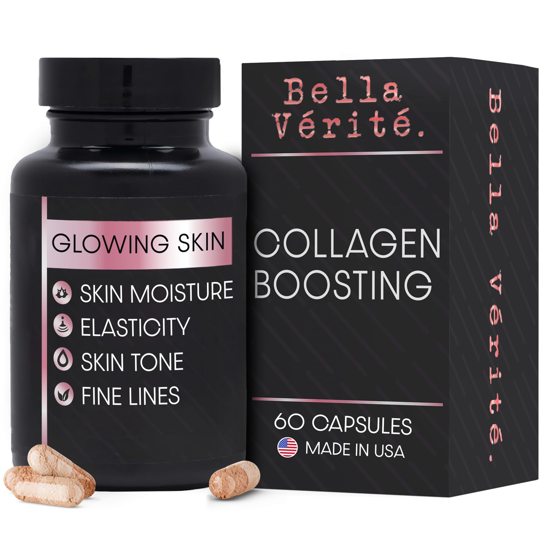 Bella Vérité Daily Collagen Supplement for Women & Men Capsule, 60 Capsules