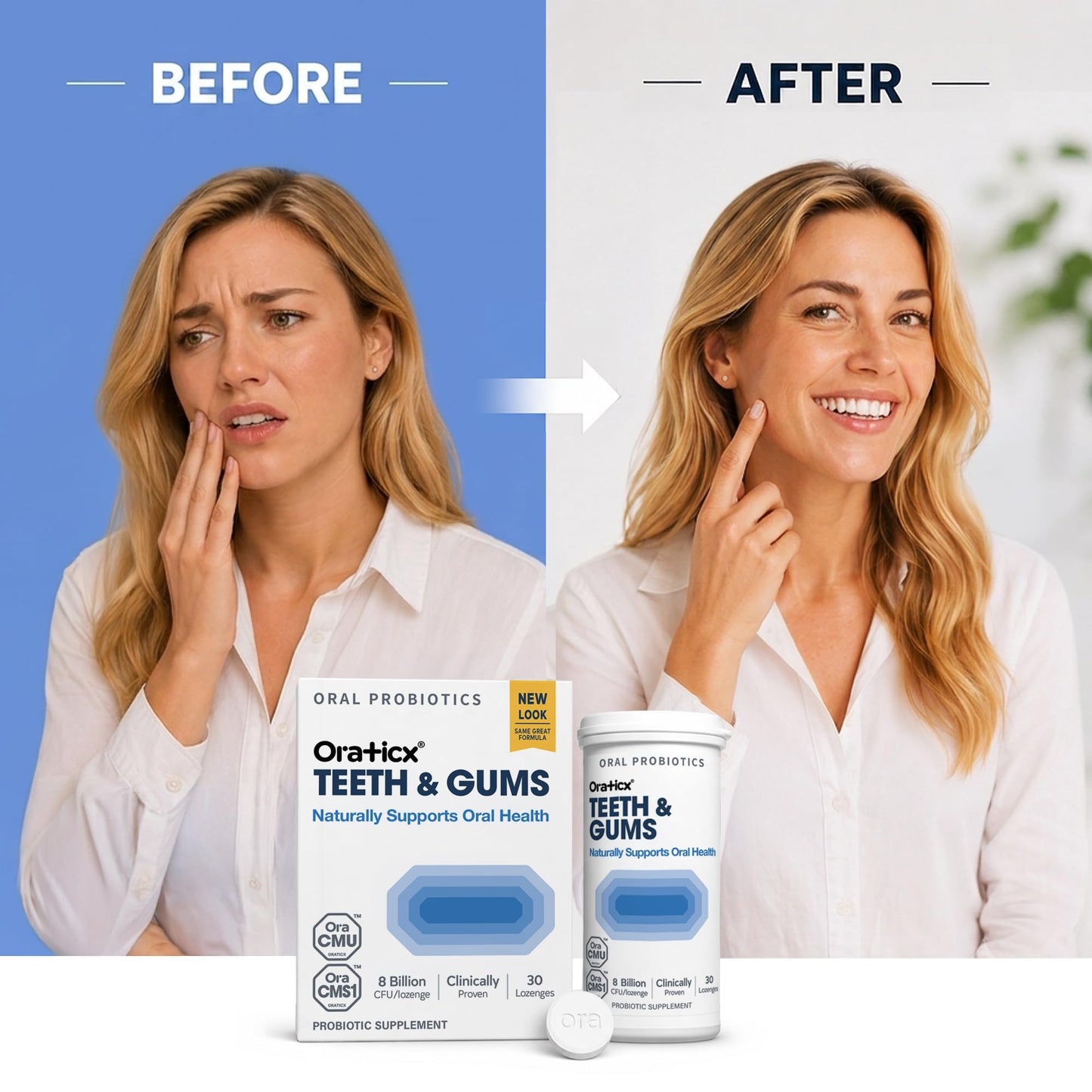 OraTicx Teeth & Gums Oral Probiotics Lozenge 60