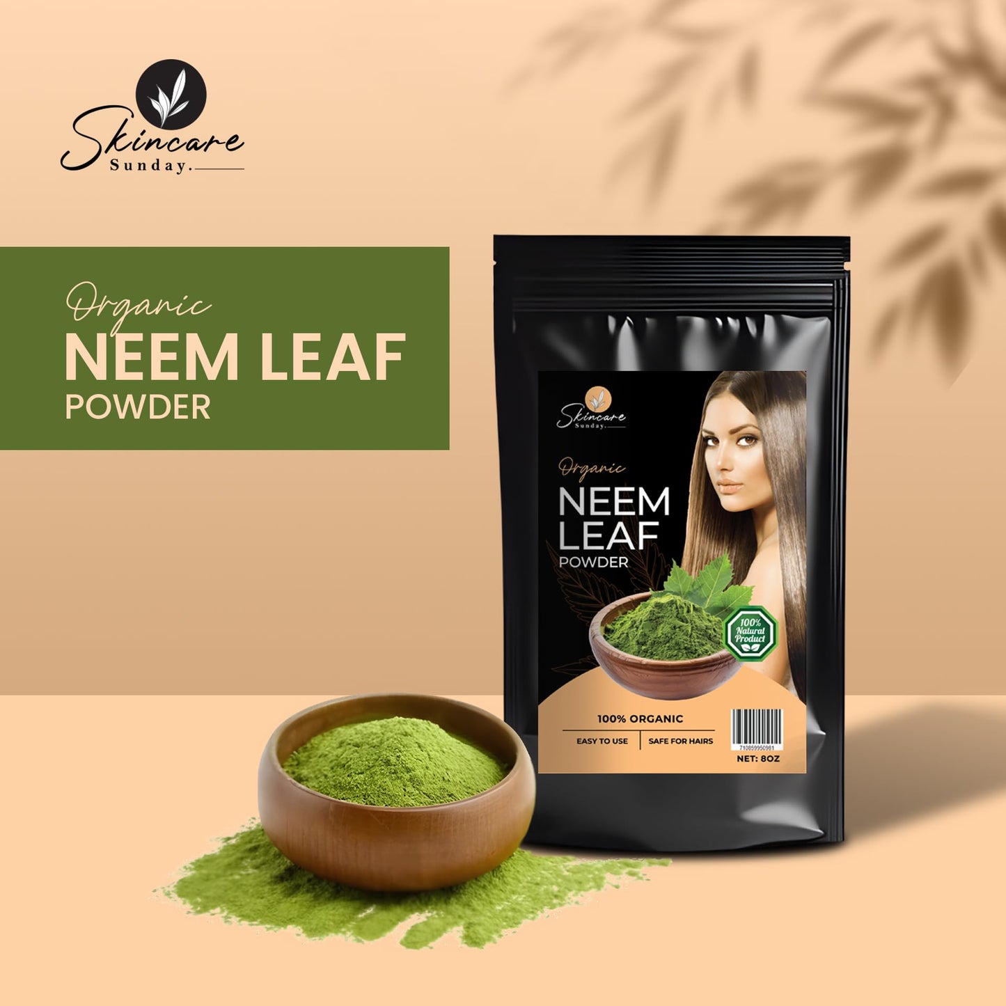 SKINCARE SUNDAY Neem Leaf Powder for Hair 1 Count