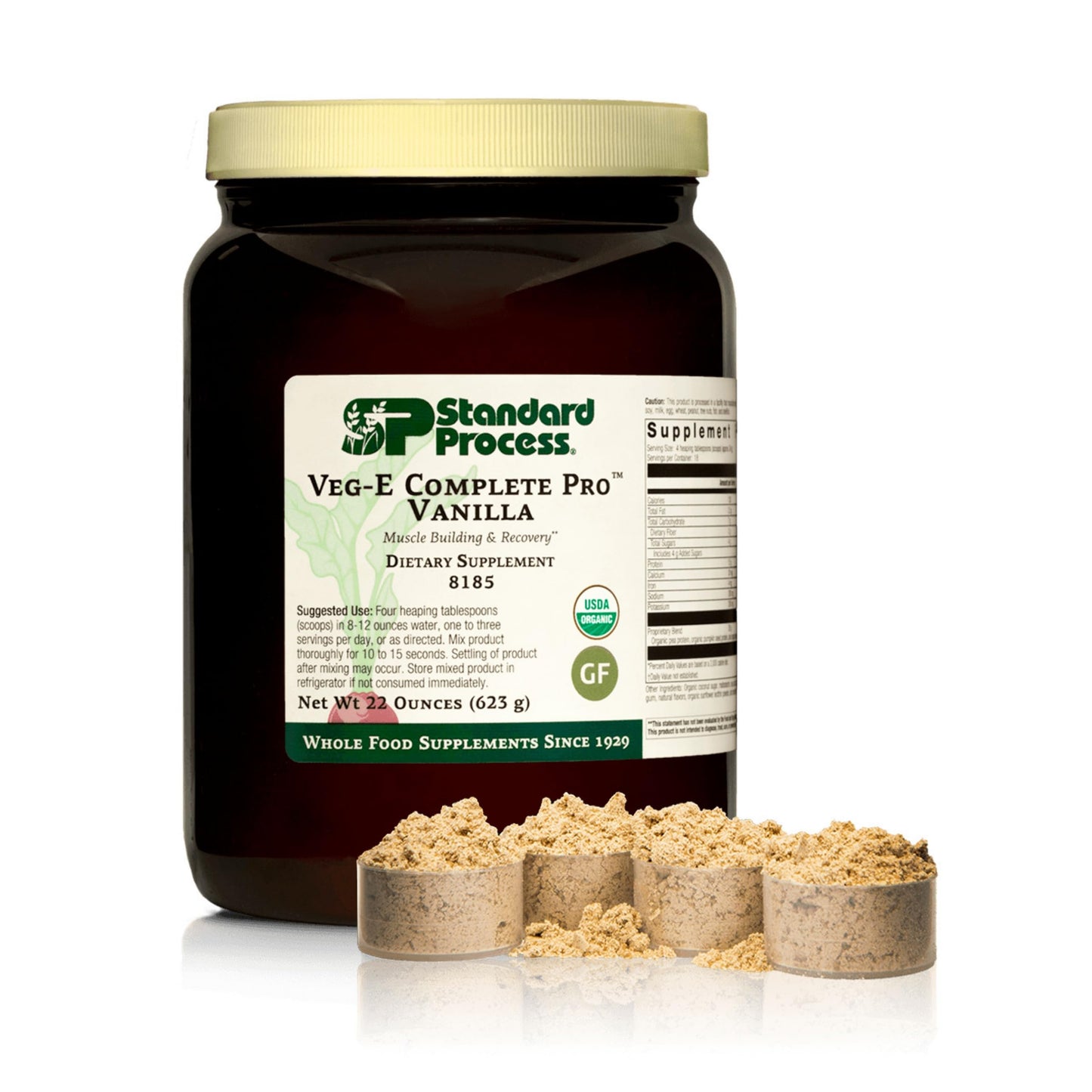 Standard Process Inc Veg-E Complete Pro Protein Powder 22 Servings
