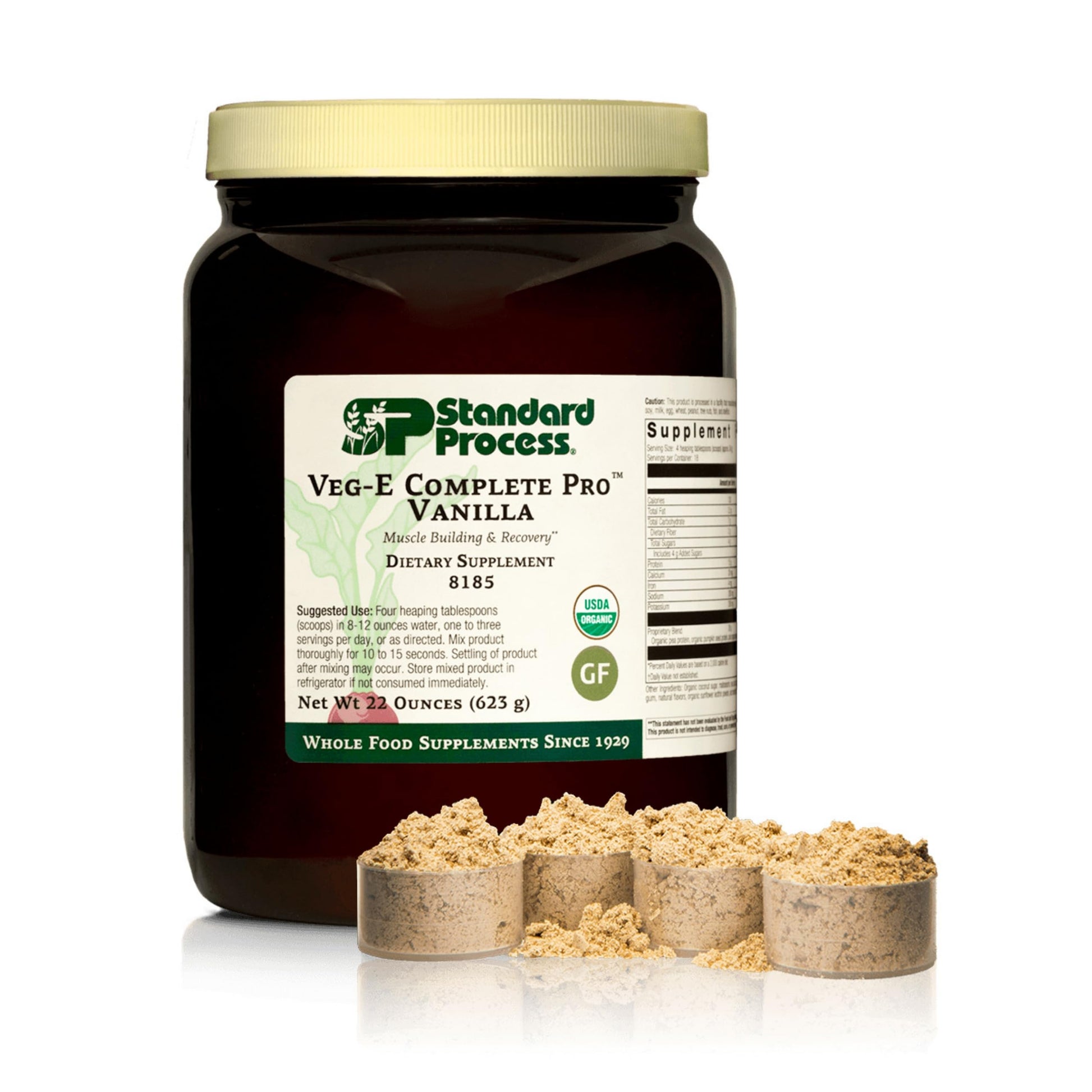 Standard Process Inc Veg-E Complete Pro Protein Powder 22 Servings