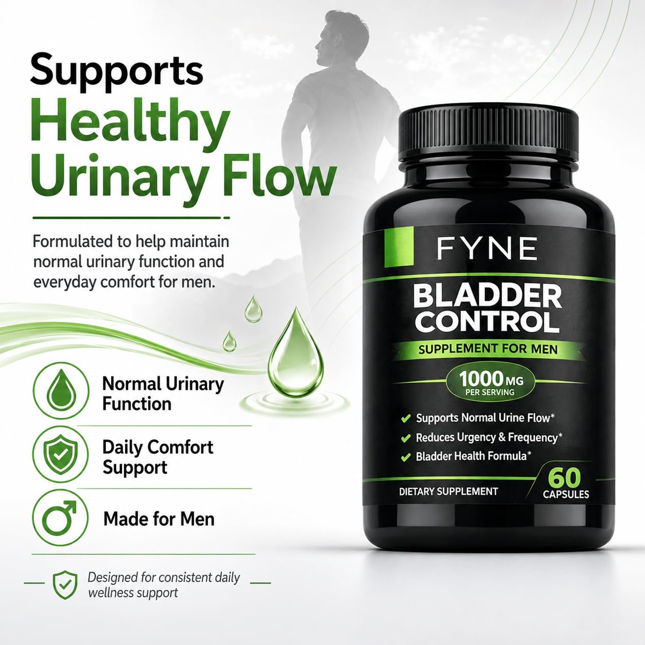 Pure Nutra Labs FYNE Bladder Control Support Capsule, 60 Count