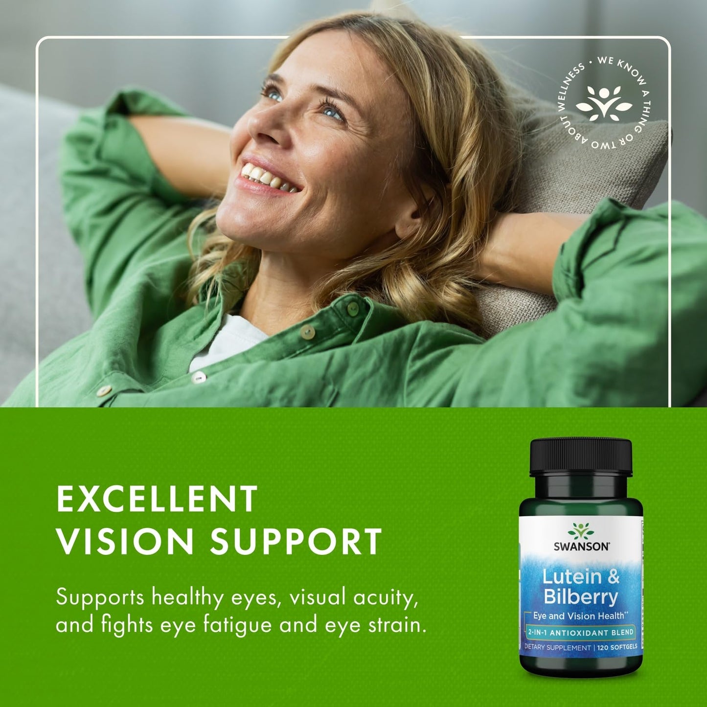 Swanson Standardized Lutein & Bilberry Softgels 240